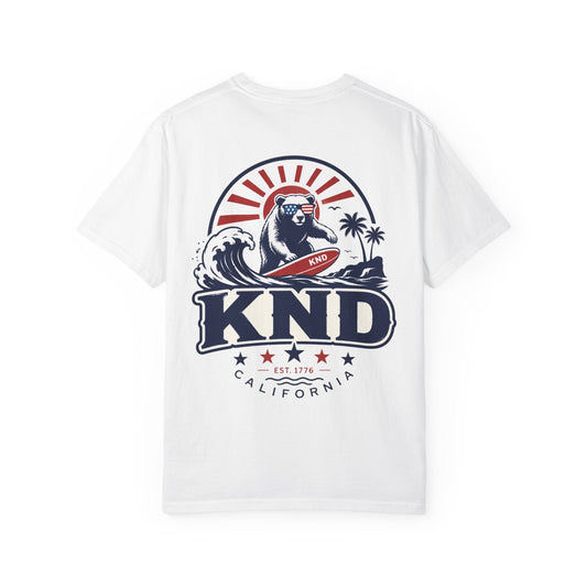 KND California Independence Surf Bear T-Shirt - KND Brand
