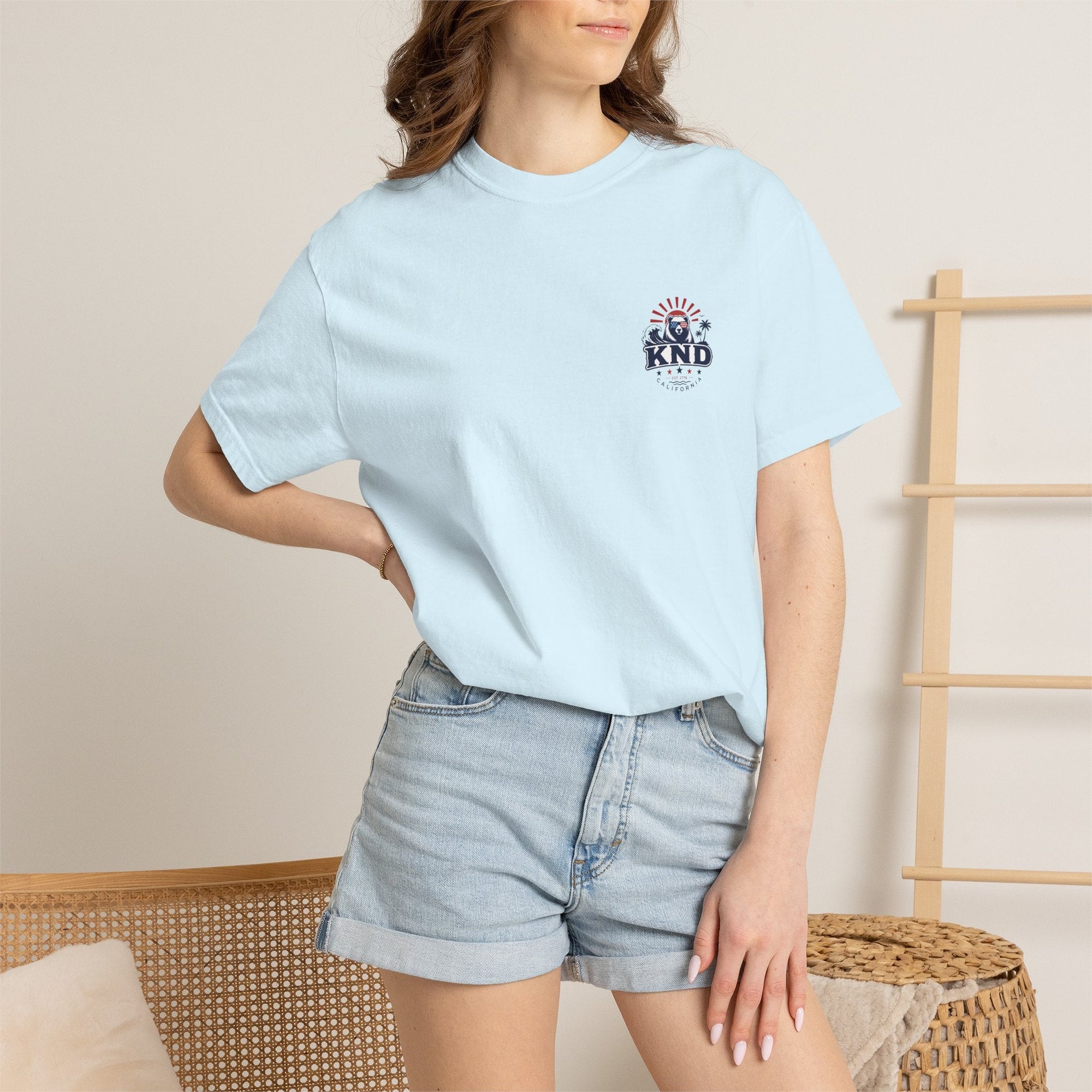 KND California Independence Surf Bear T-Shirt - KND Brand