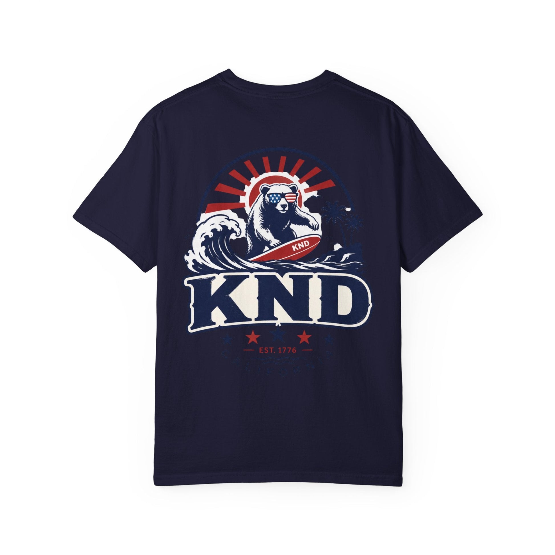 KND California Independence Surf Bear T-Shirt - KND Brand