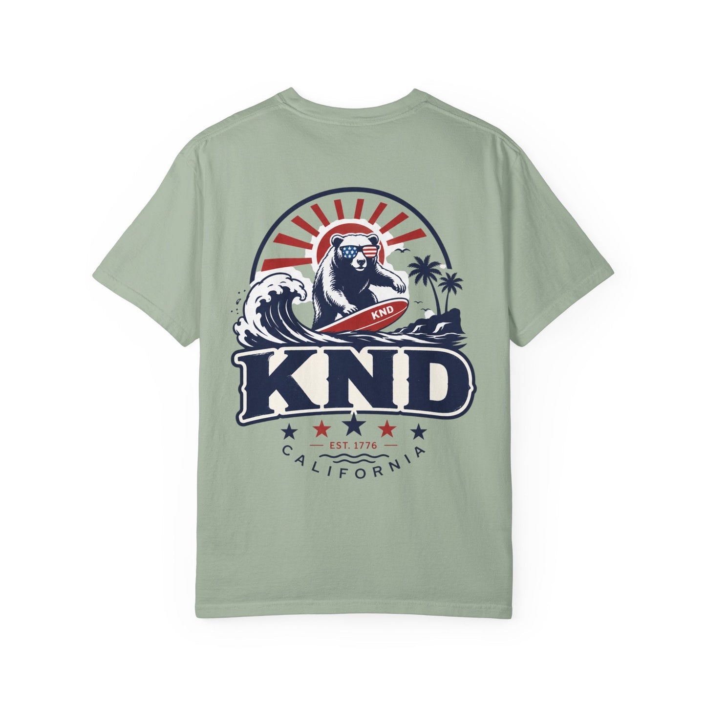 KND California Independence Surf Bear T-Shirt - KND Brand