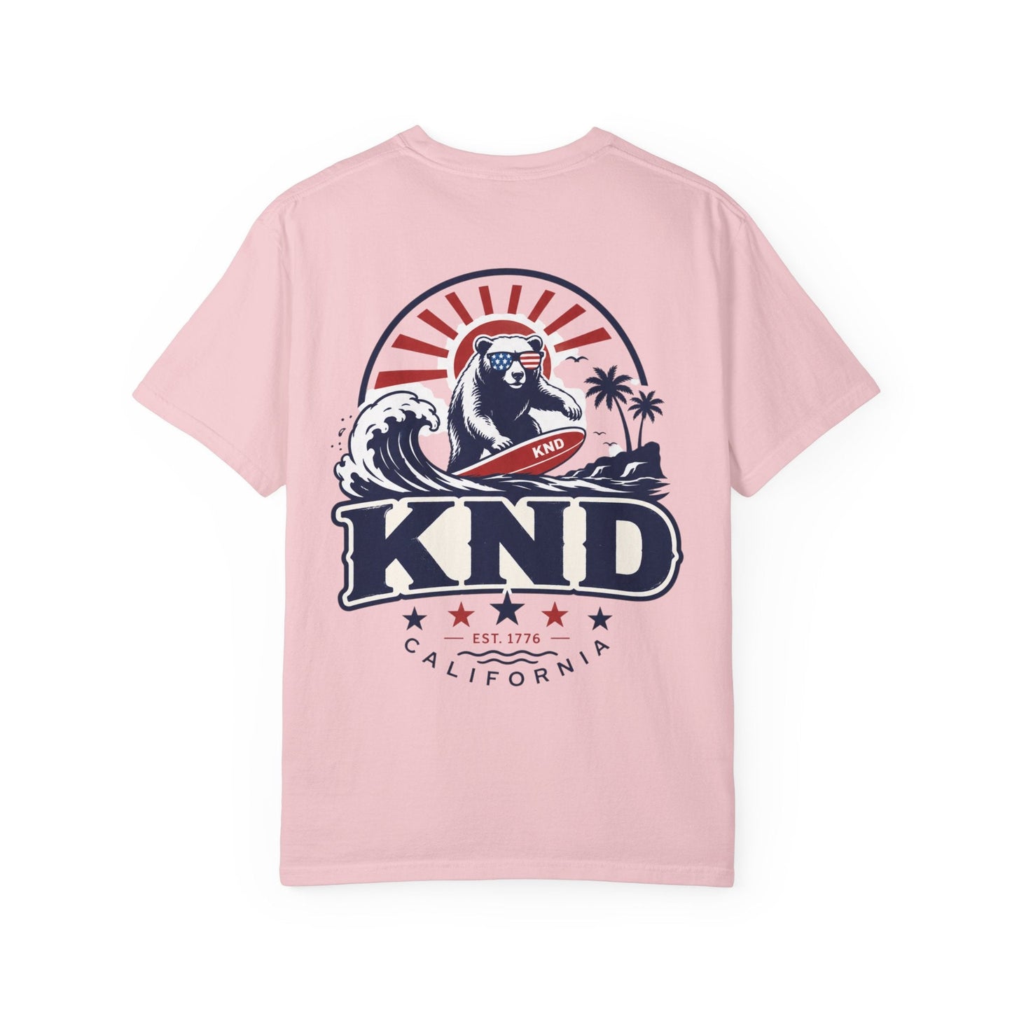 KND California Independence Surf Bear T-Shirt - KND Brand