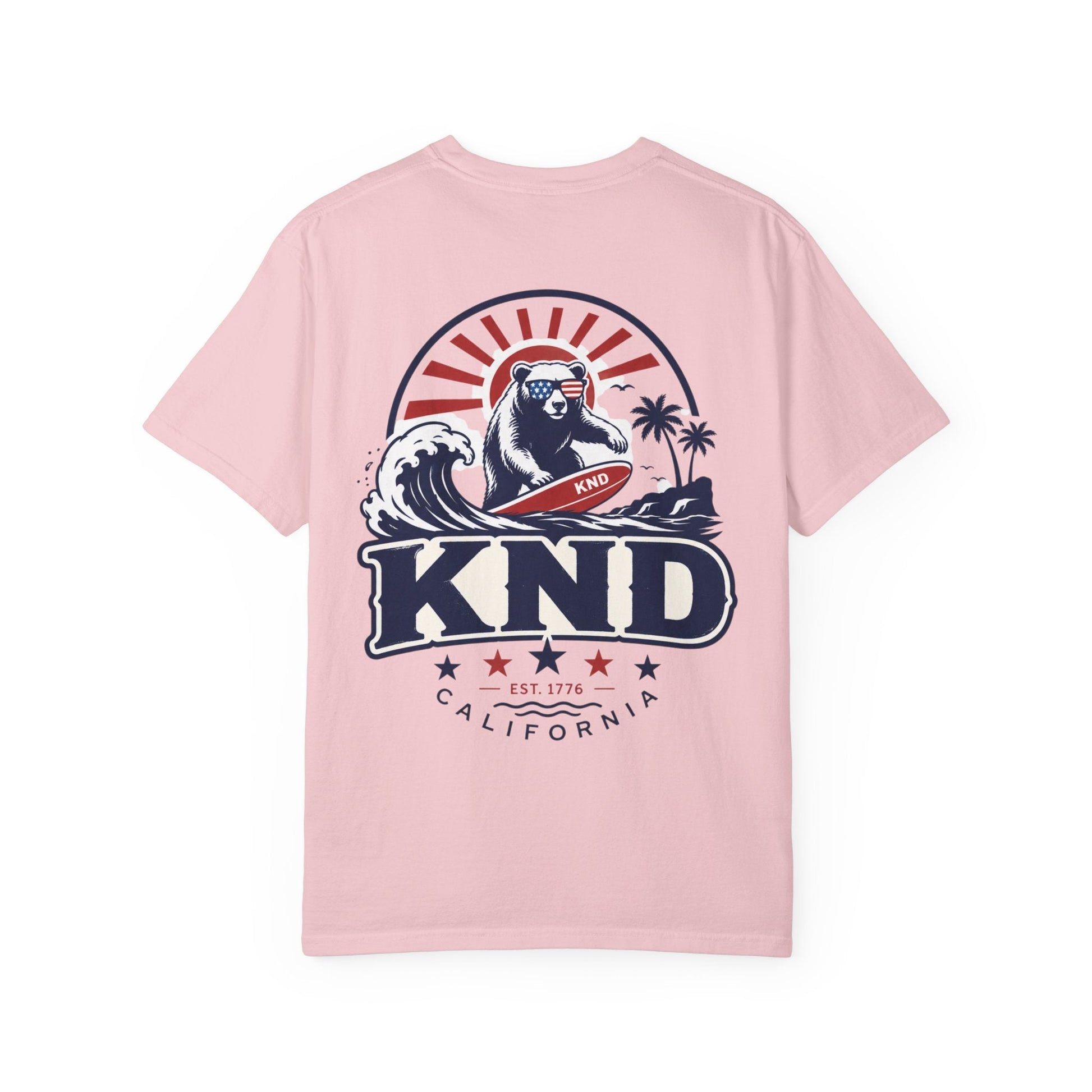 KND California Independence Surf Bear T-Shirt - KND Brand