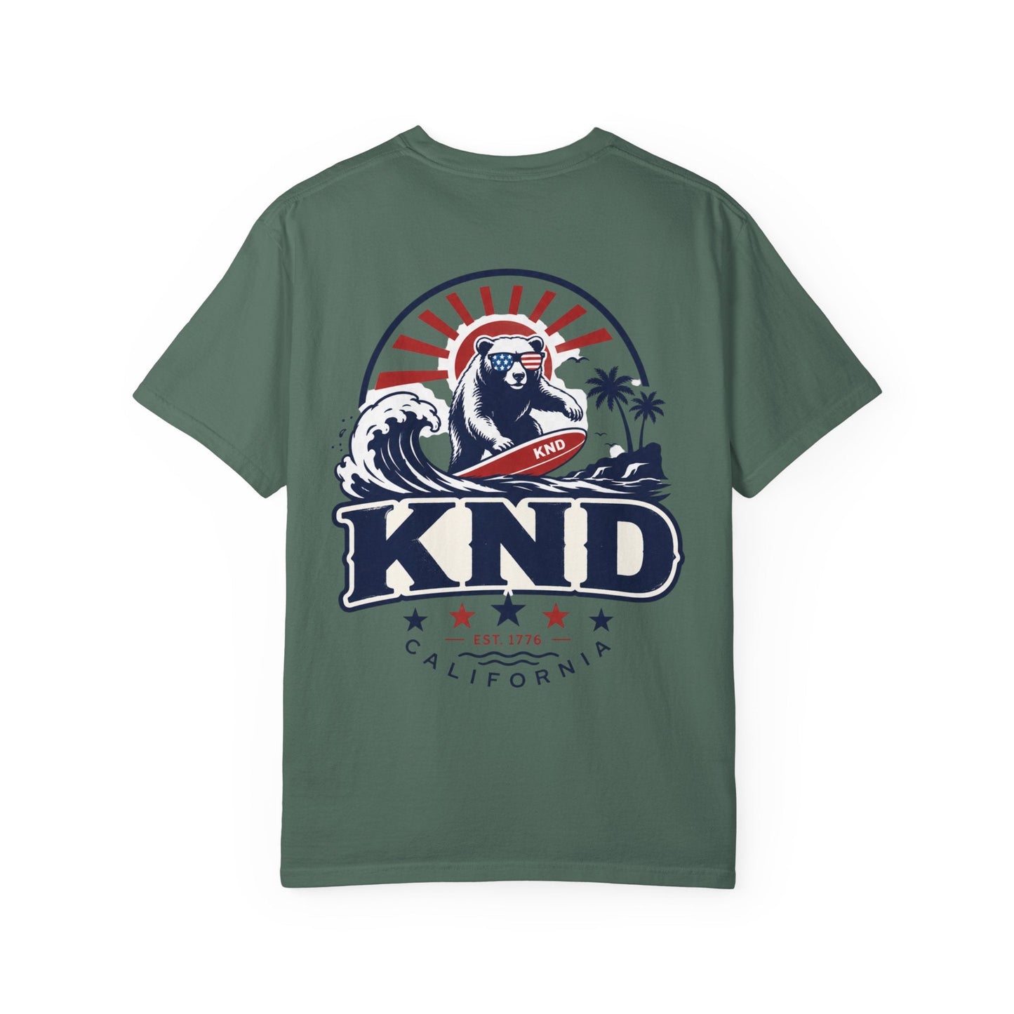 KND California Independence Surf Bear T-Shirt - KND Brand