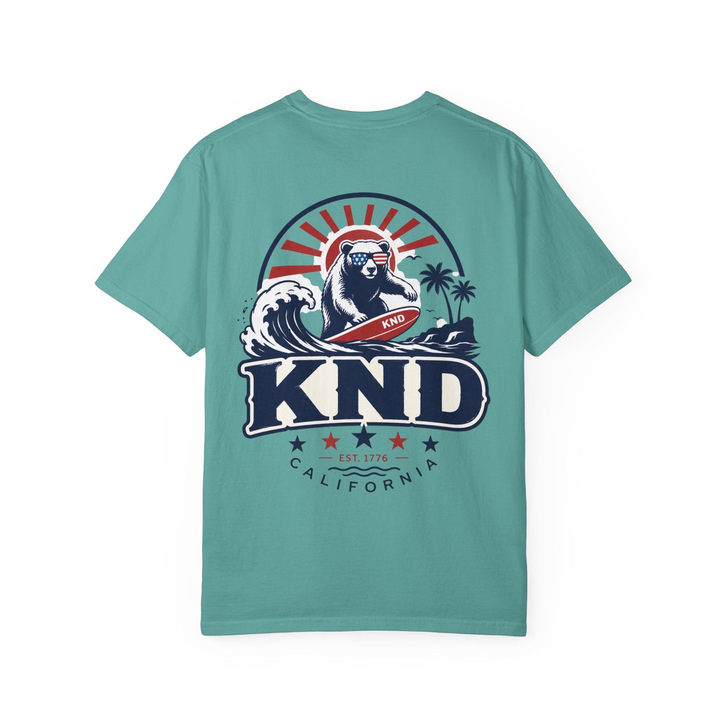 KND California Independence Surf Bear T-Shirt - KND Brand