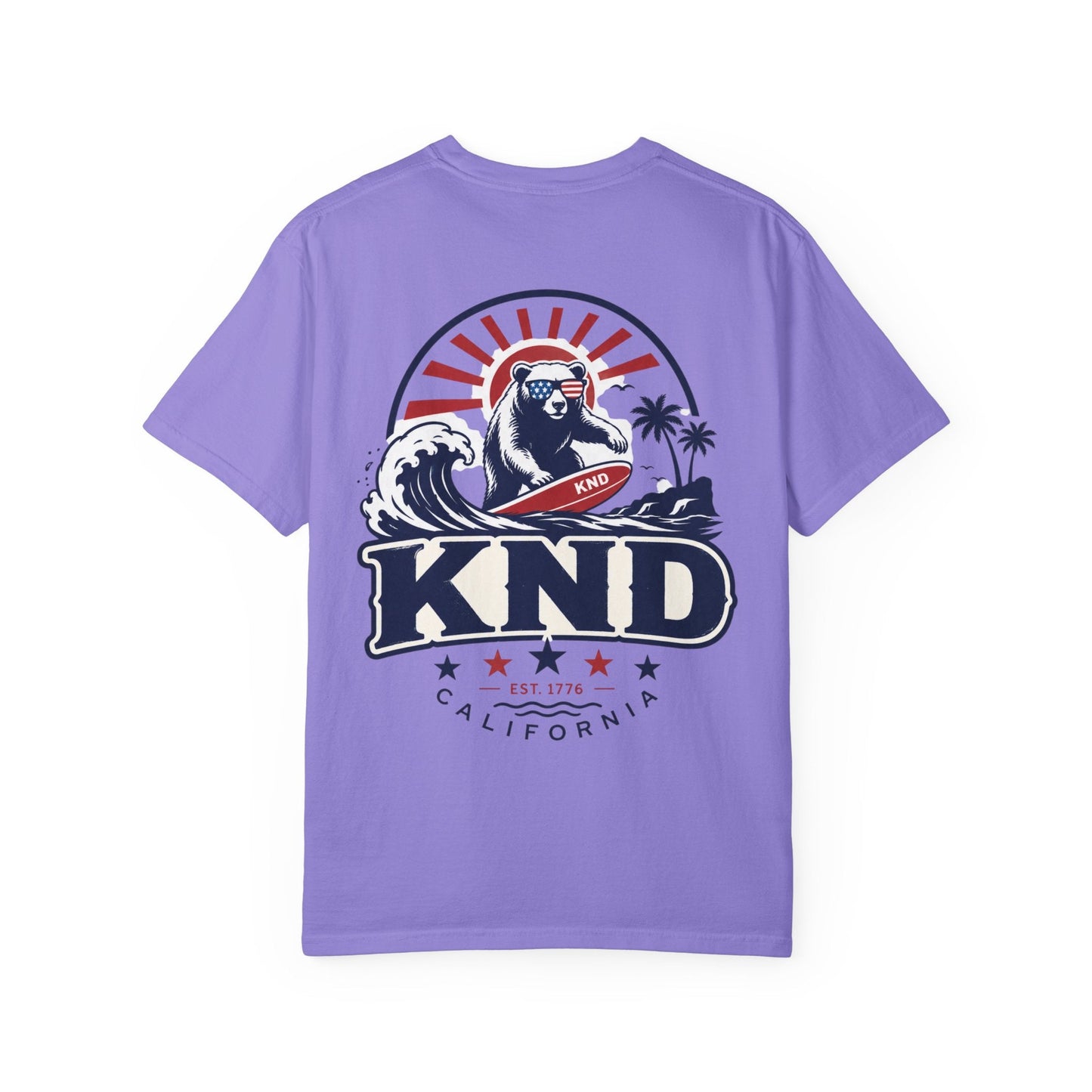 KND California Independence Surf Bear T-Shirt - KND Brand
