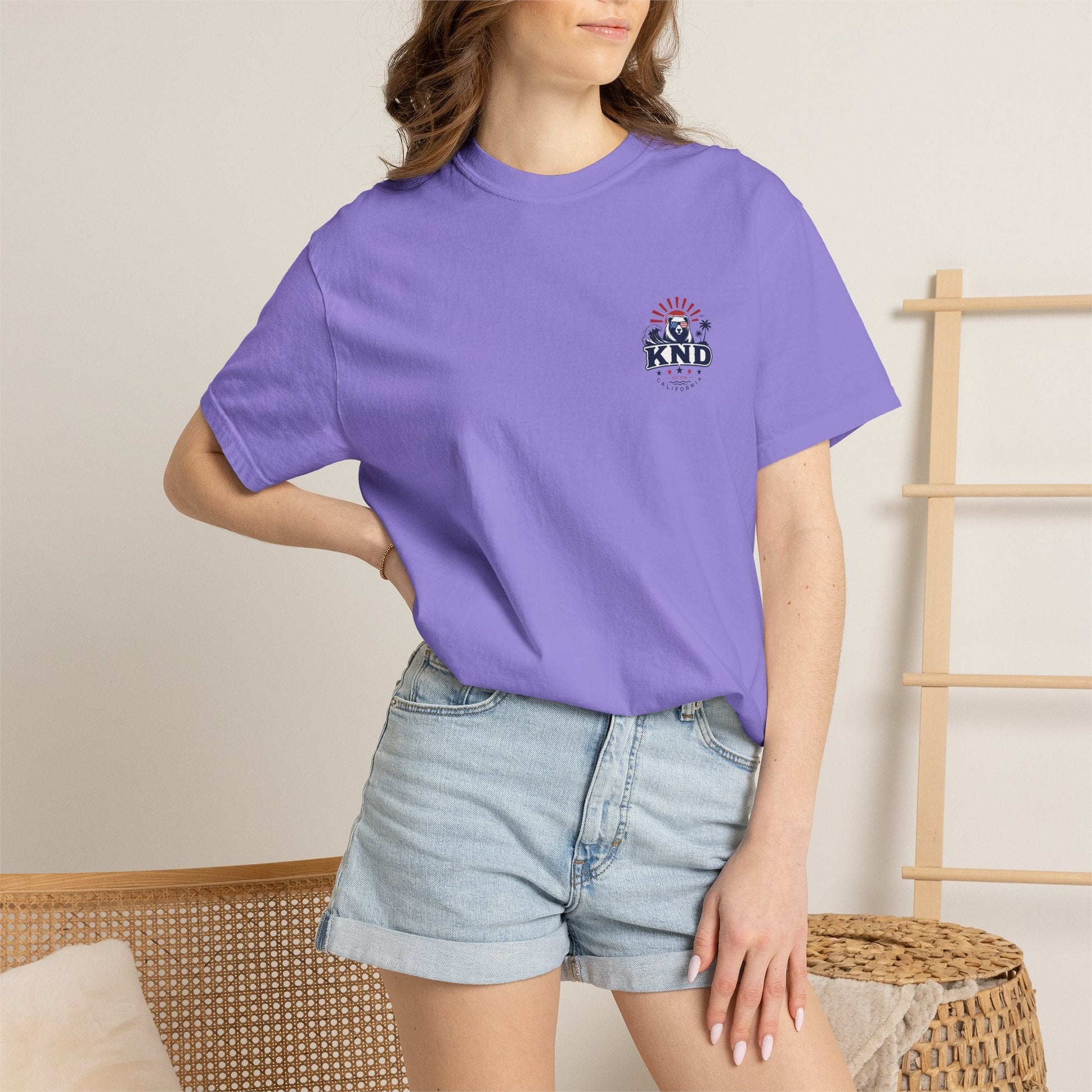 KND California Independence Surf Bear T-Shirt - KND Brand