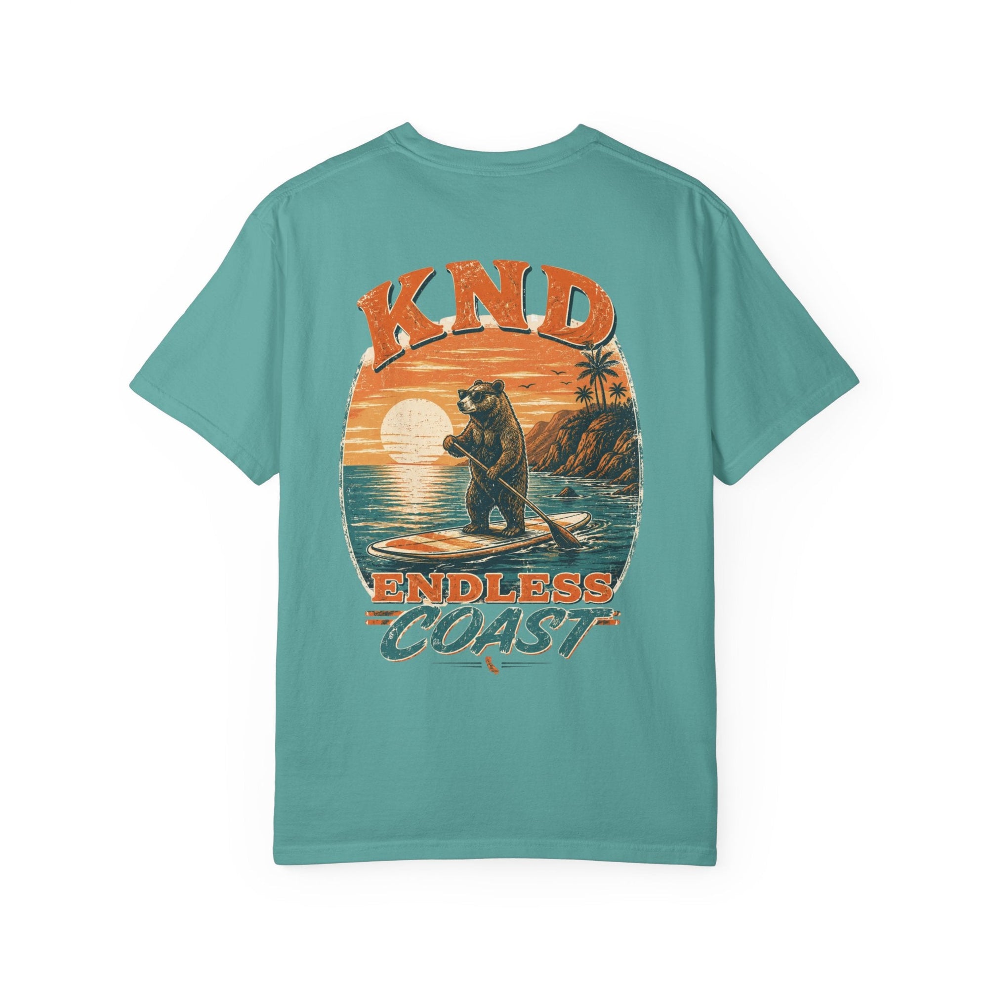 KND California Surf Bear Garment-Dyed T-Shirt - KND Brand