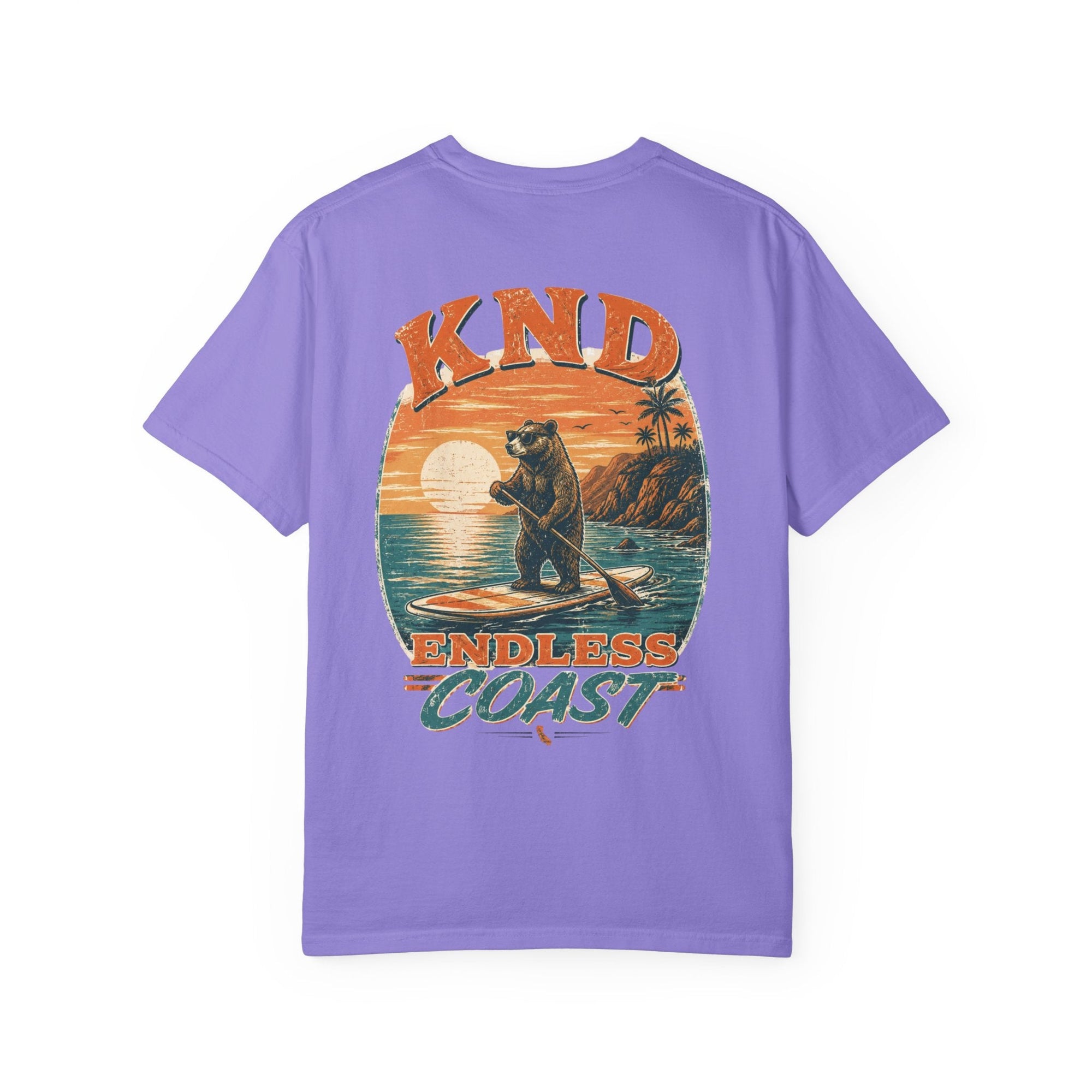 KND California Surf Bear Garment-Dyed T-Shirt - KND Brand