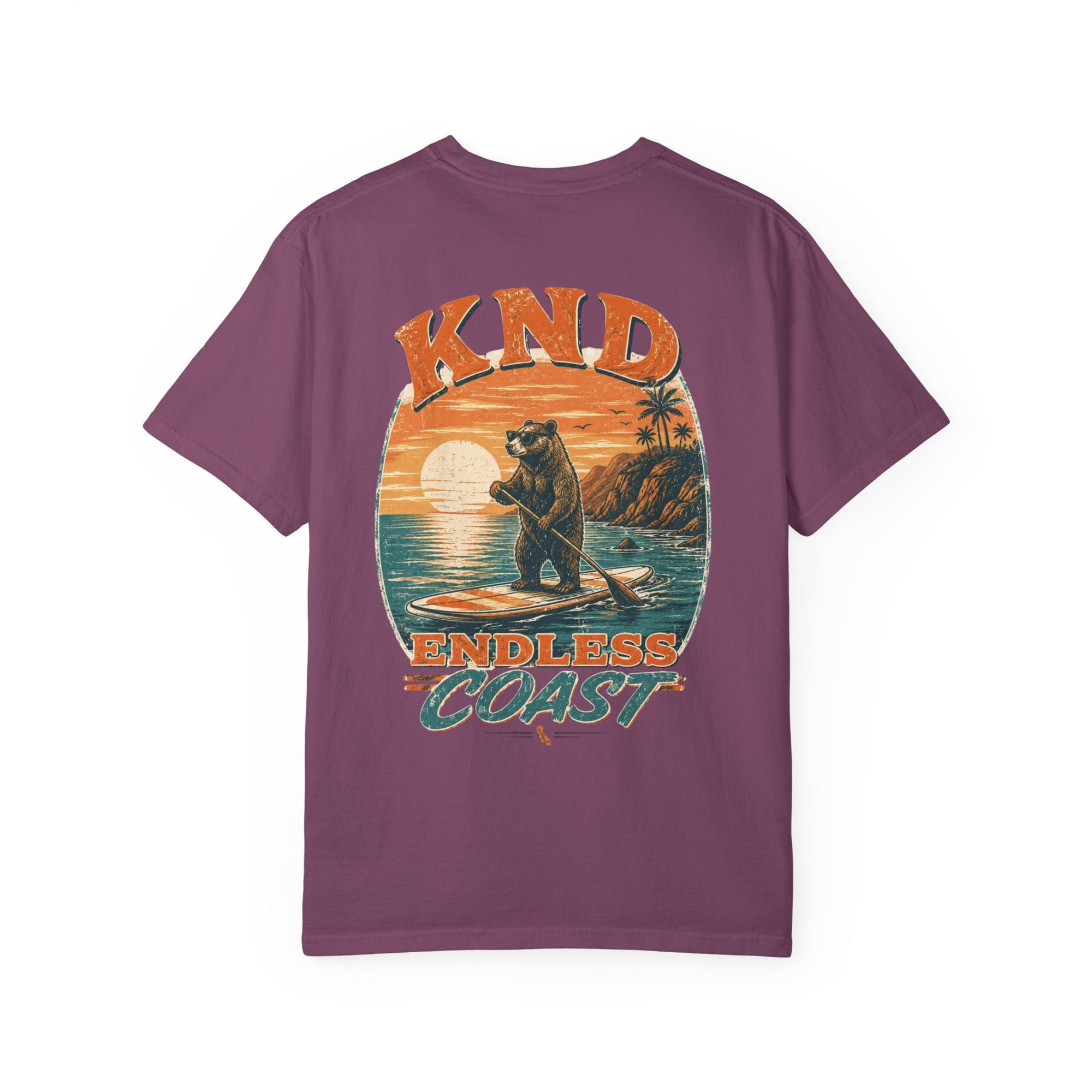KND California Surf Bear Garment-Dyed T-Shirt - KND Brand