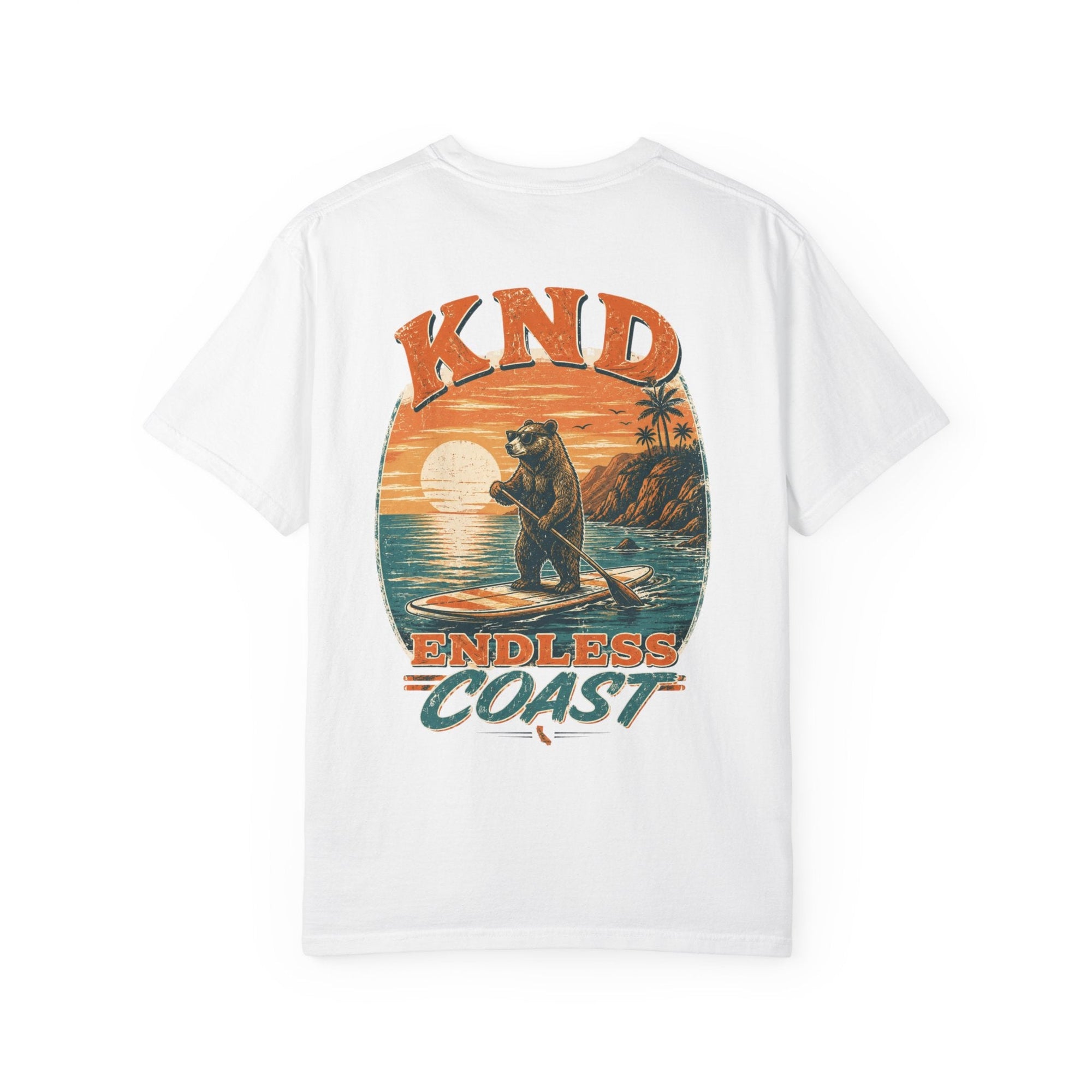 KND California Surf Bear Garment-Dyed T-Shirt - KND Brand