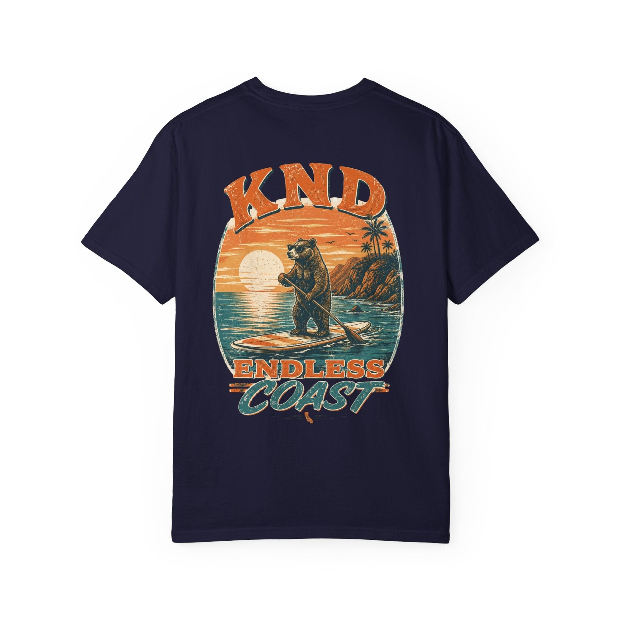 KND California Surf Bear Garment-Dyed T-Shirt - KND Brand