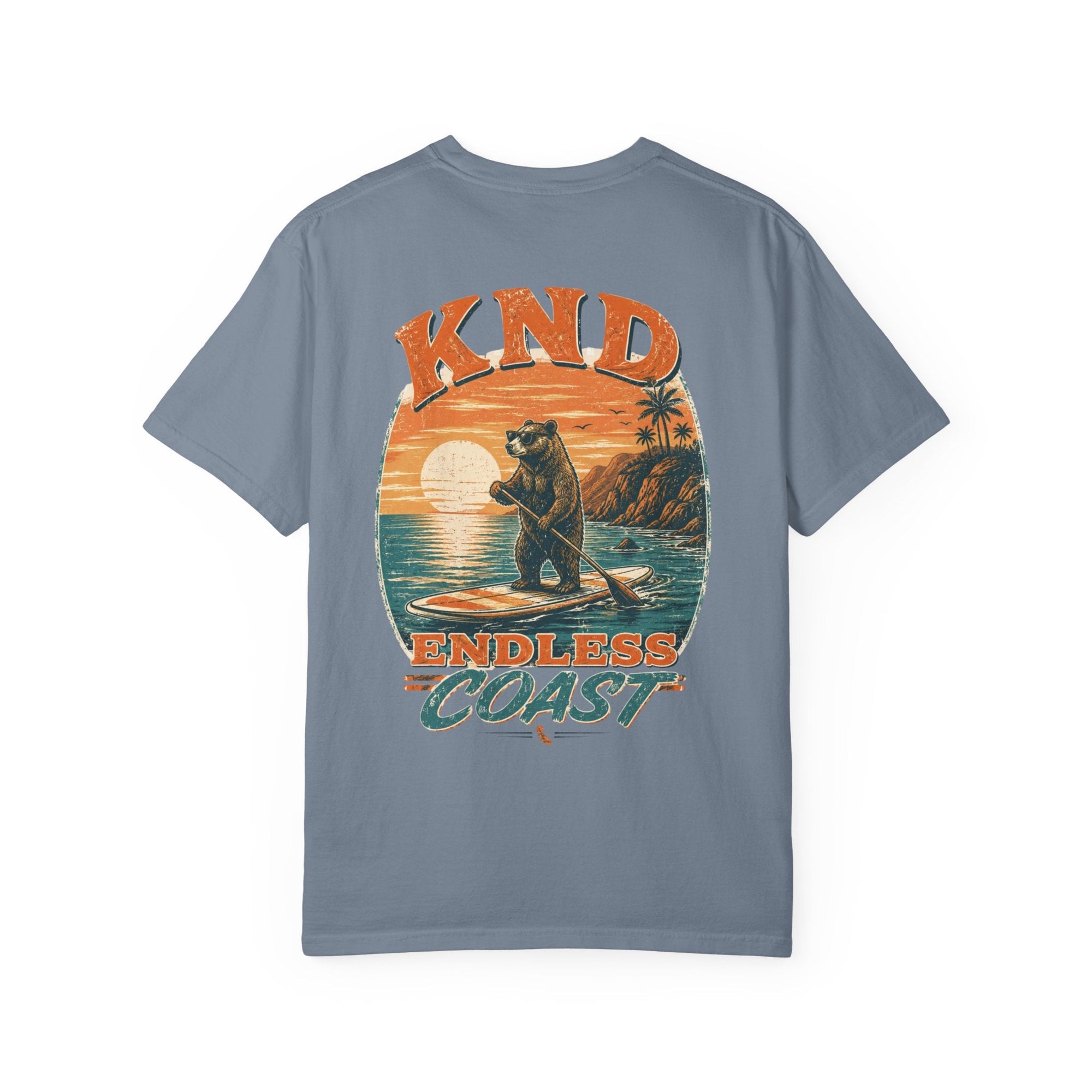 KND California Surf Bear Garment-Dyed T-Shirt - KND Brand