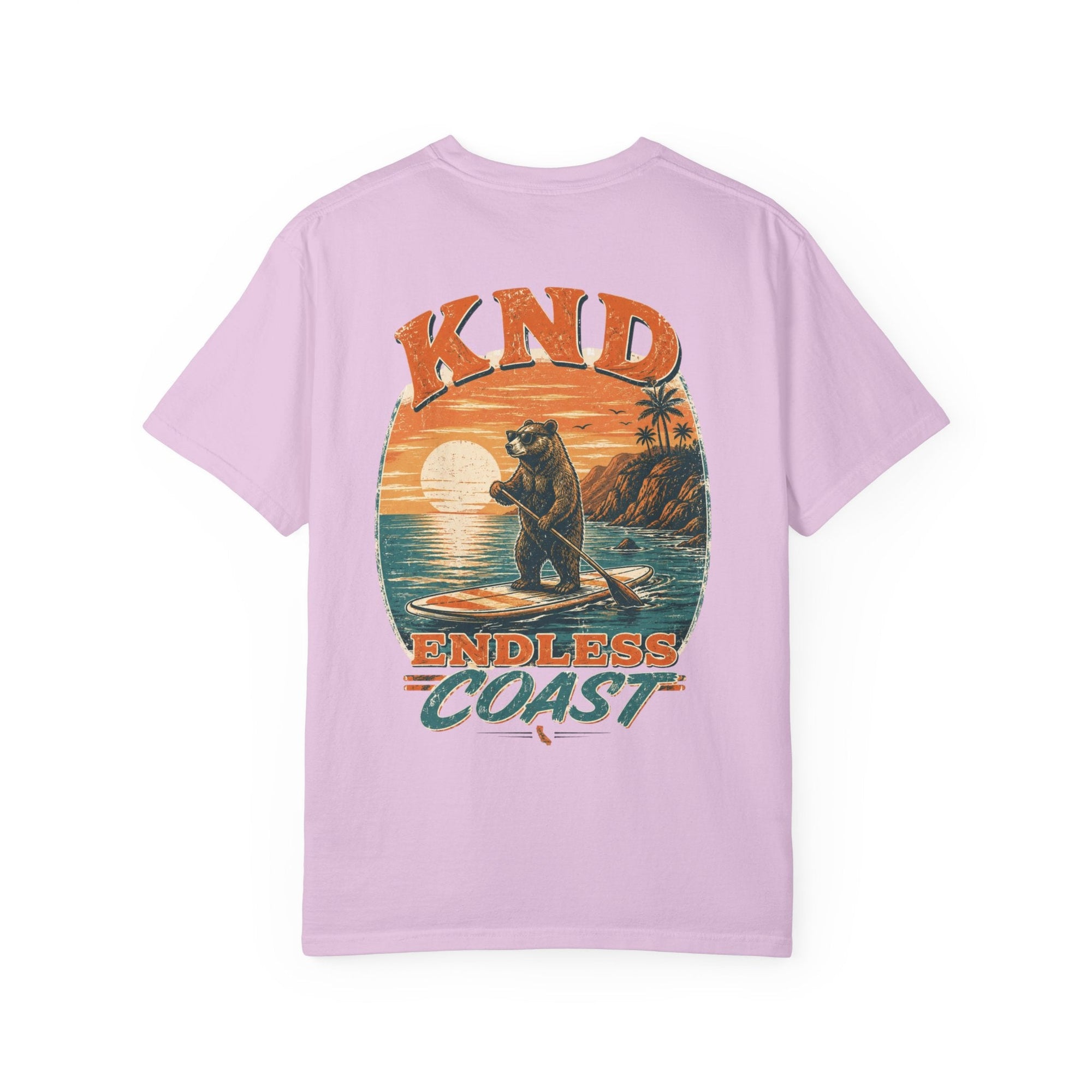 KND California Surf Bear Garment-Dyed T-Shirt - KND Brand