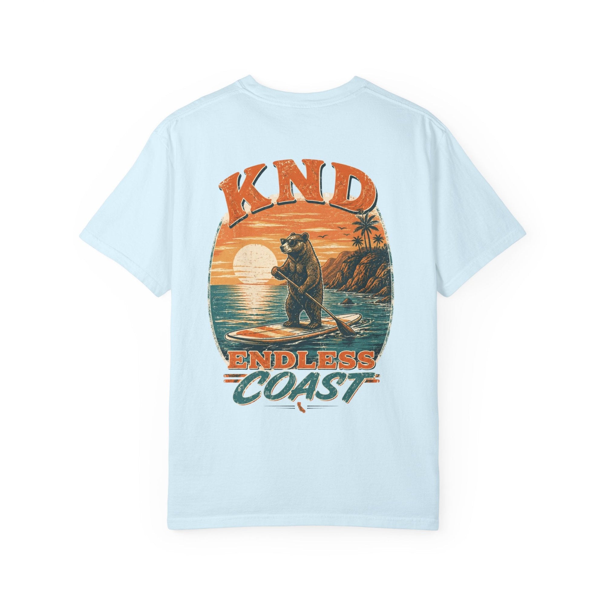 KND California Surf Bear Garment-Dyed T-Shirt - KND Brand