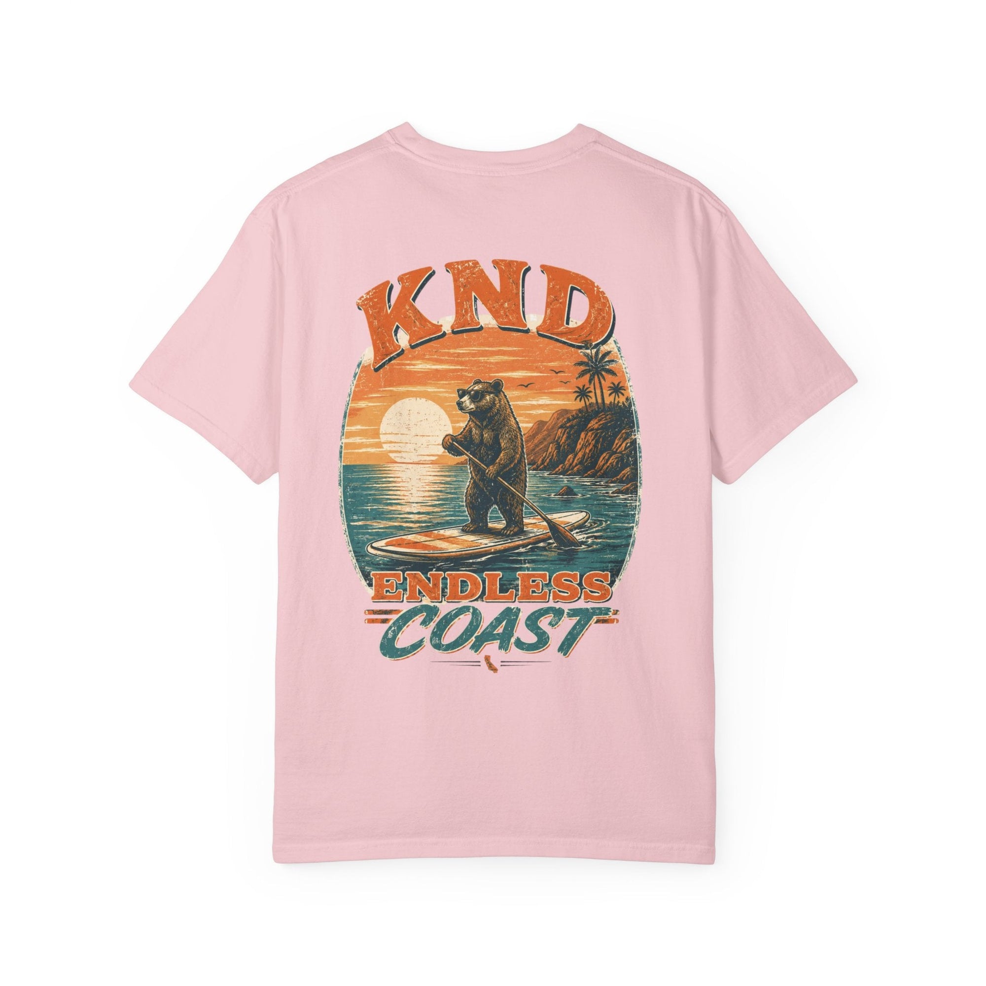 KND California Surf Bear Garment-Dyed T-Shirt - KND Brand