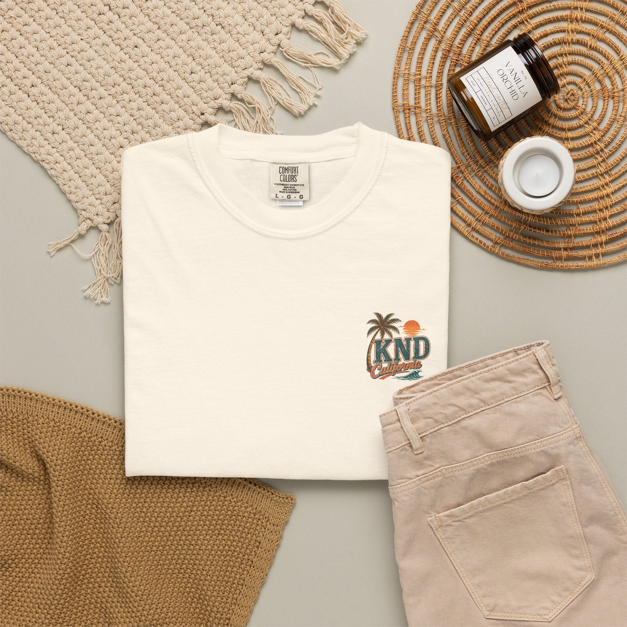 KND California Surf Bear Tee — flat lay product shot