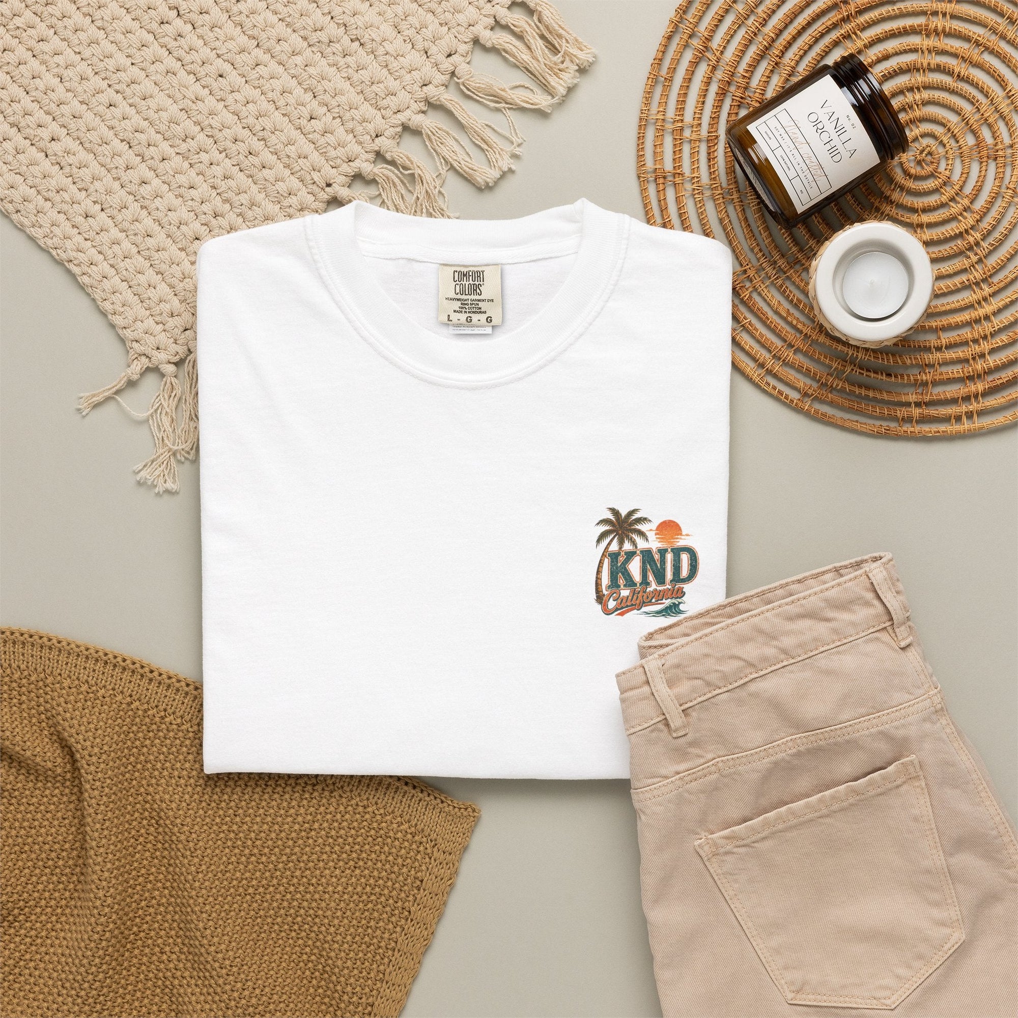 KND California Surf Bear Tee — Chambray colorway