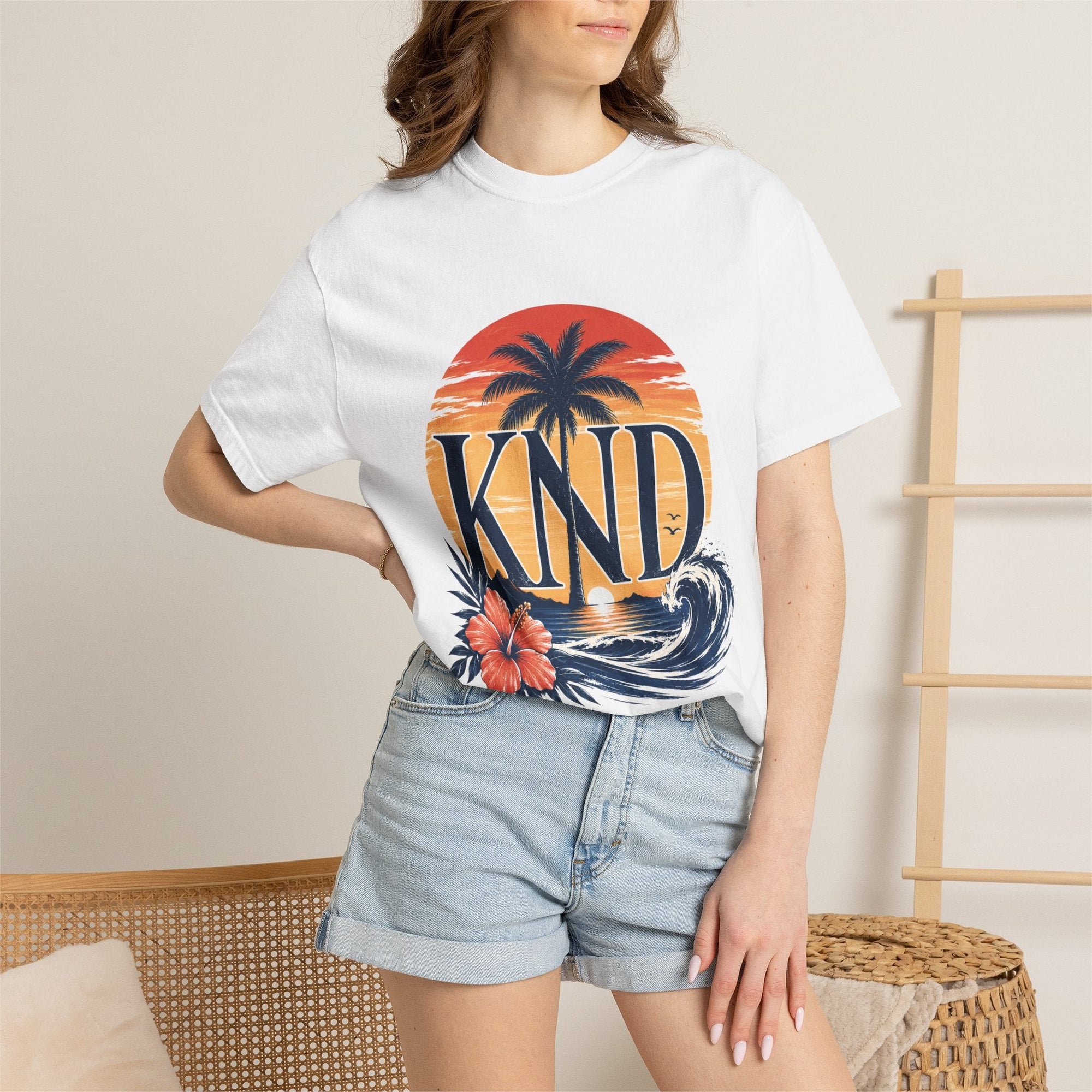 KND Classic garment-dyed graphic T-shirt - KND Brand