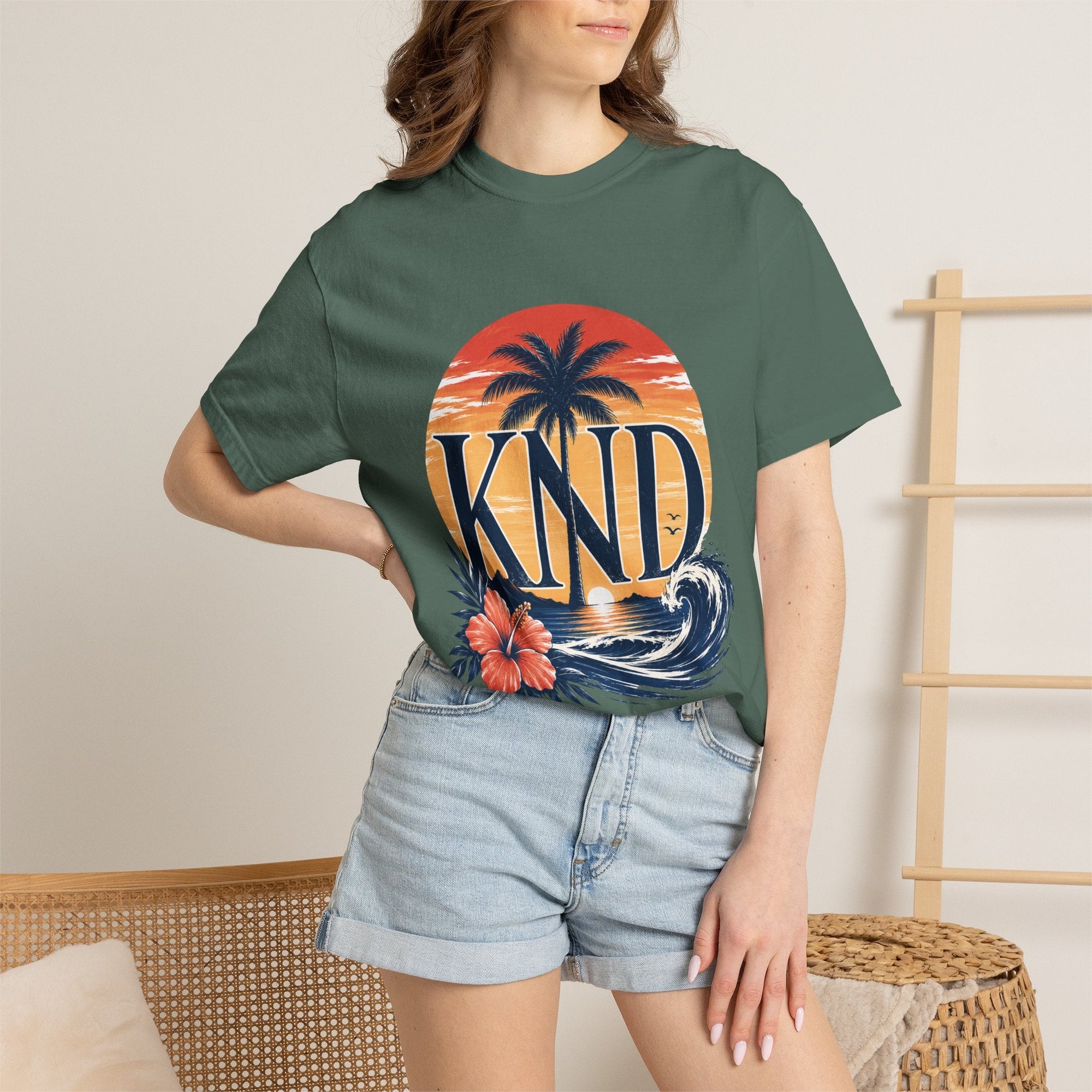 KND Classic garment-dyed graphic T-shirt - KND Brand