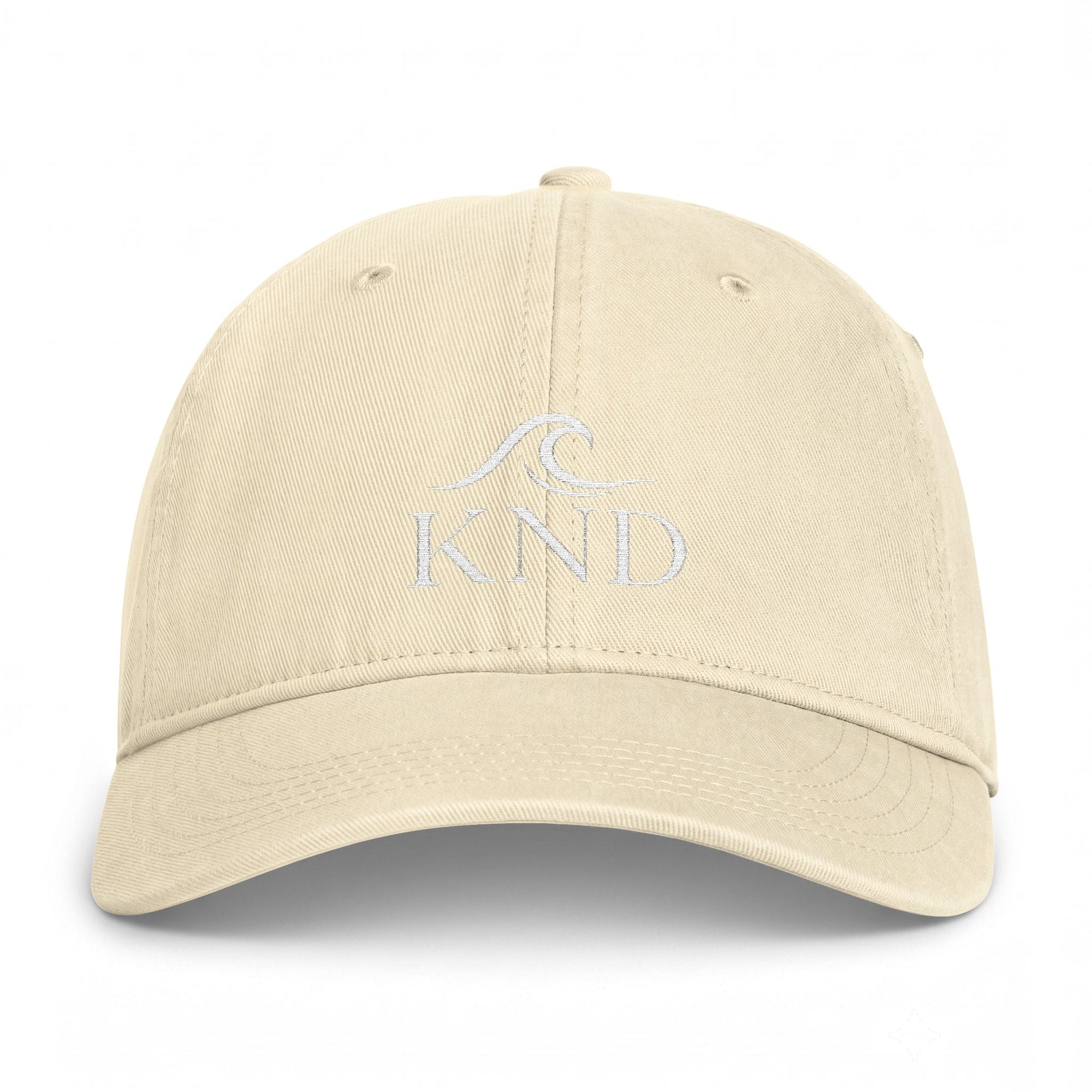 KND Coastal Wave Cap — Washed Cotton Embroidered Beach Hat - KND Brand