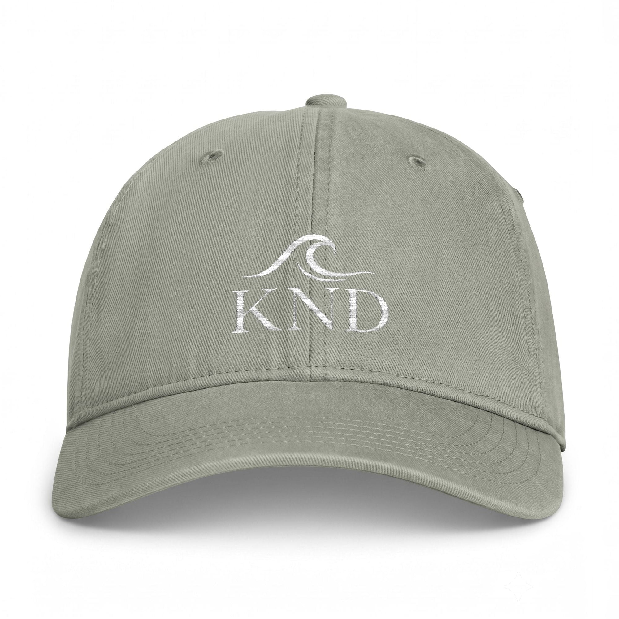 KND Coastal Wave Cap — Washed Cotton Embroidered Beach Hat - KND Brand