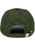 KND Olive Corduroy Hat — cotton corduroy texture detail