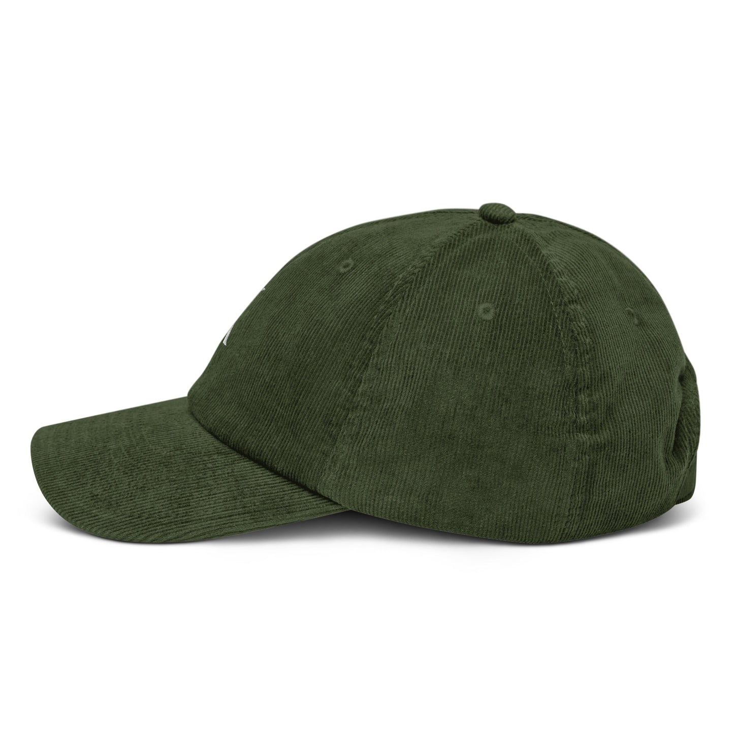 KND Olive Corduroy Hat — low-profile fit product view