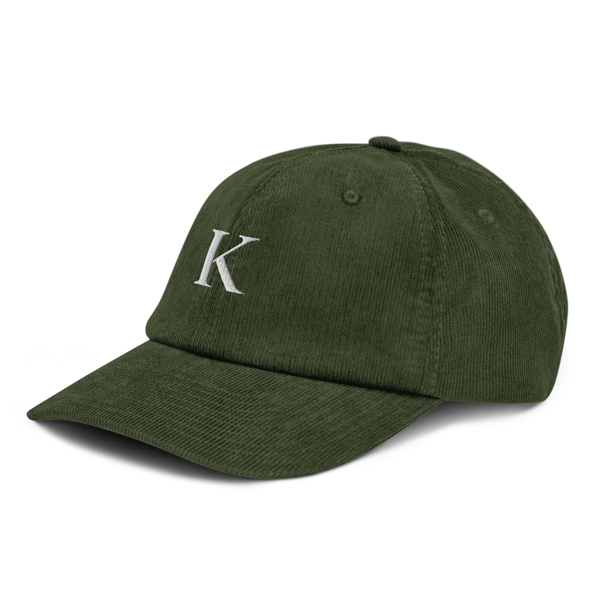KND Olive Corduroy Hat — casual coastal cap angle