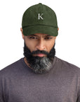 KND Olive Corduroy Hat — olive green corduroy cap