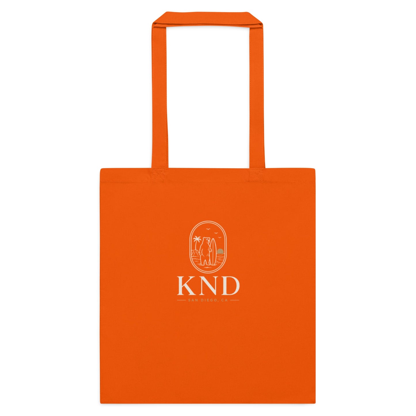 KND Cotton Tote Bag | Burgundy Everyday Canvas Shopping Bag - KND Brand