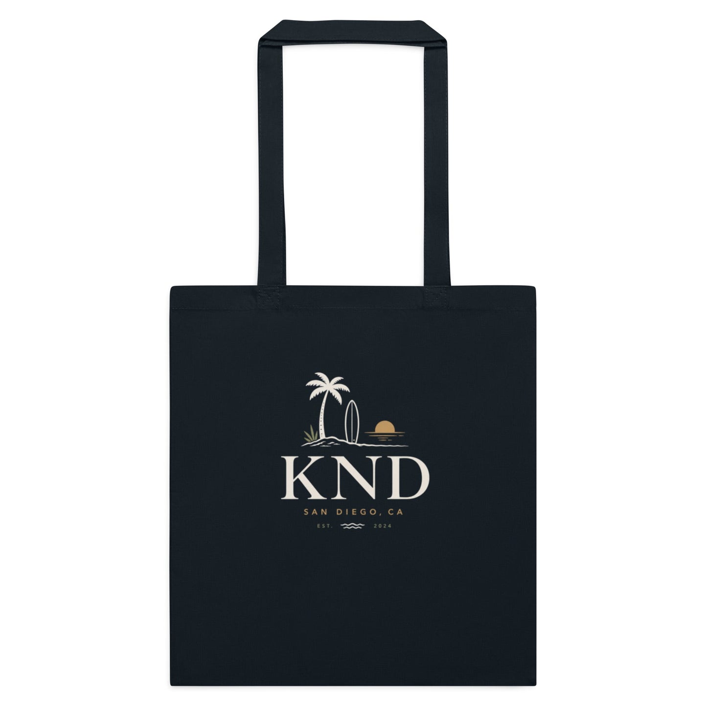 KND Cotton Tote Bag | Burgundy Everyday Canvas Shopping Bag - KND Brand