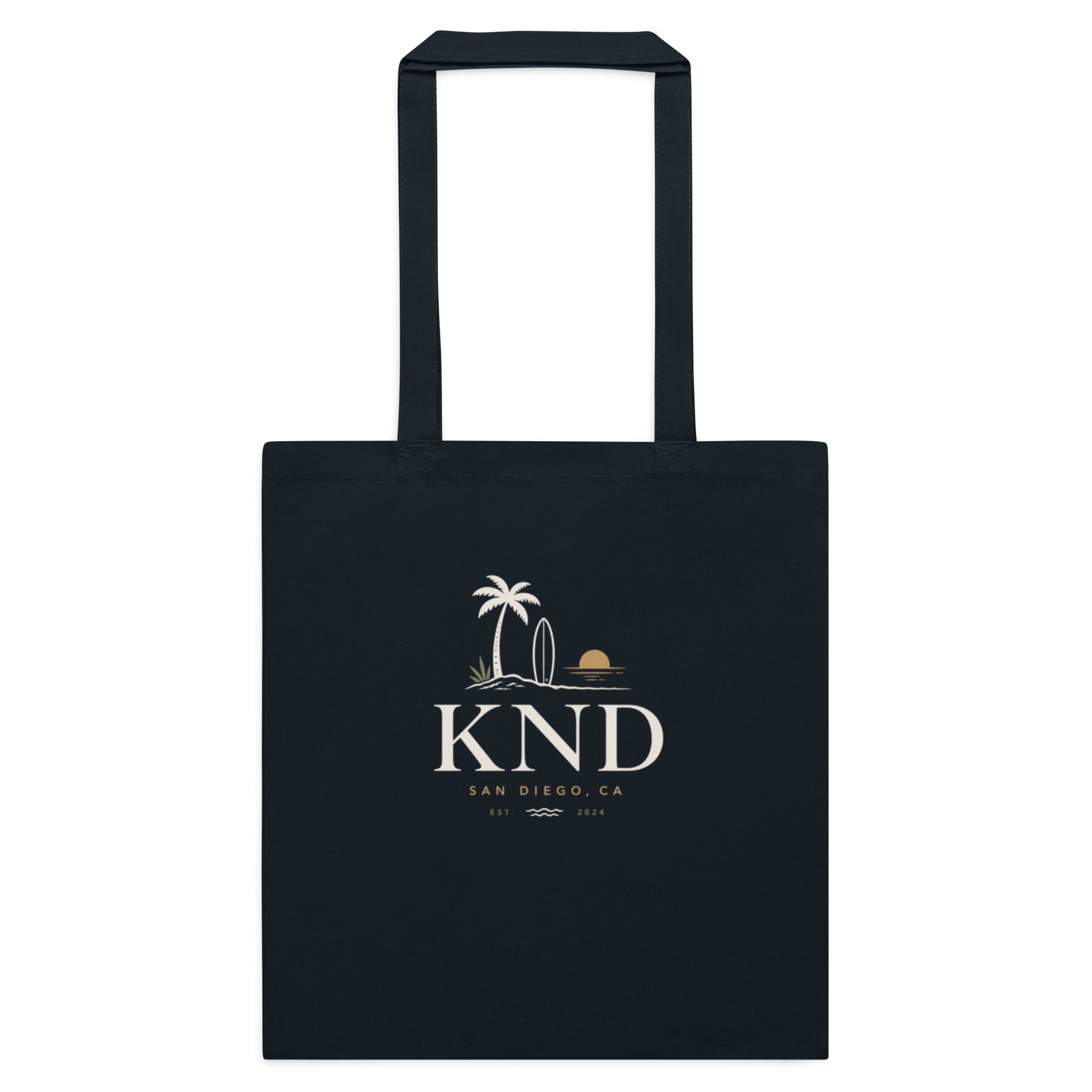 KND Cotton Tote Bag | Burgundy Everyday Canvas Shopping Bag - KND Brand