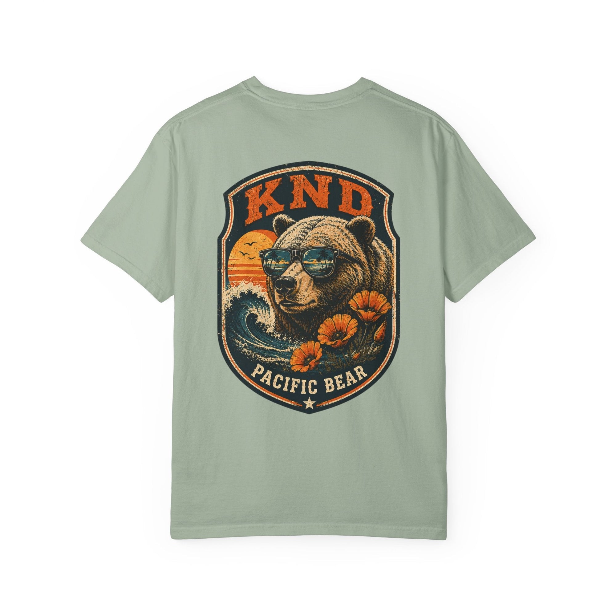 KND Pacific Bear Garment-Dyed T-Shirt - KND Brand