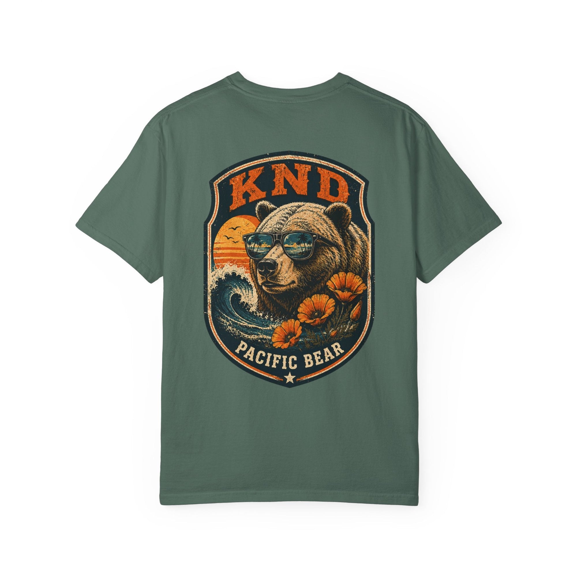 KND Pacific Bear Garment-Dyed T-Shirt - KND Brand
