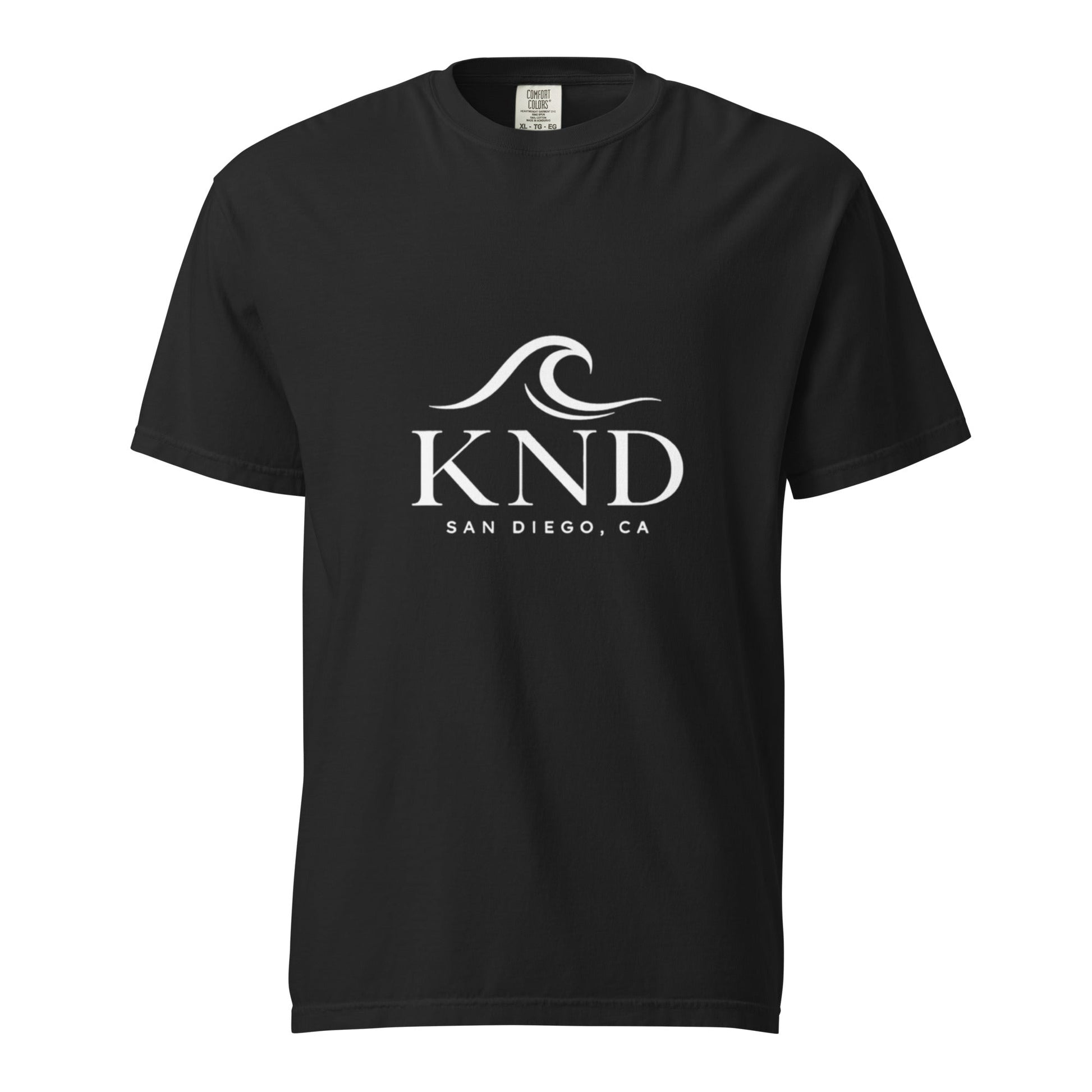 KND San Diego T-Shirt | Black Garment-Dyed Heavyweight Tee - KND Brand