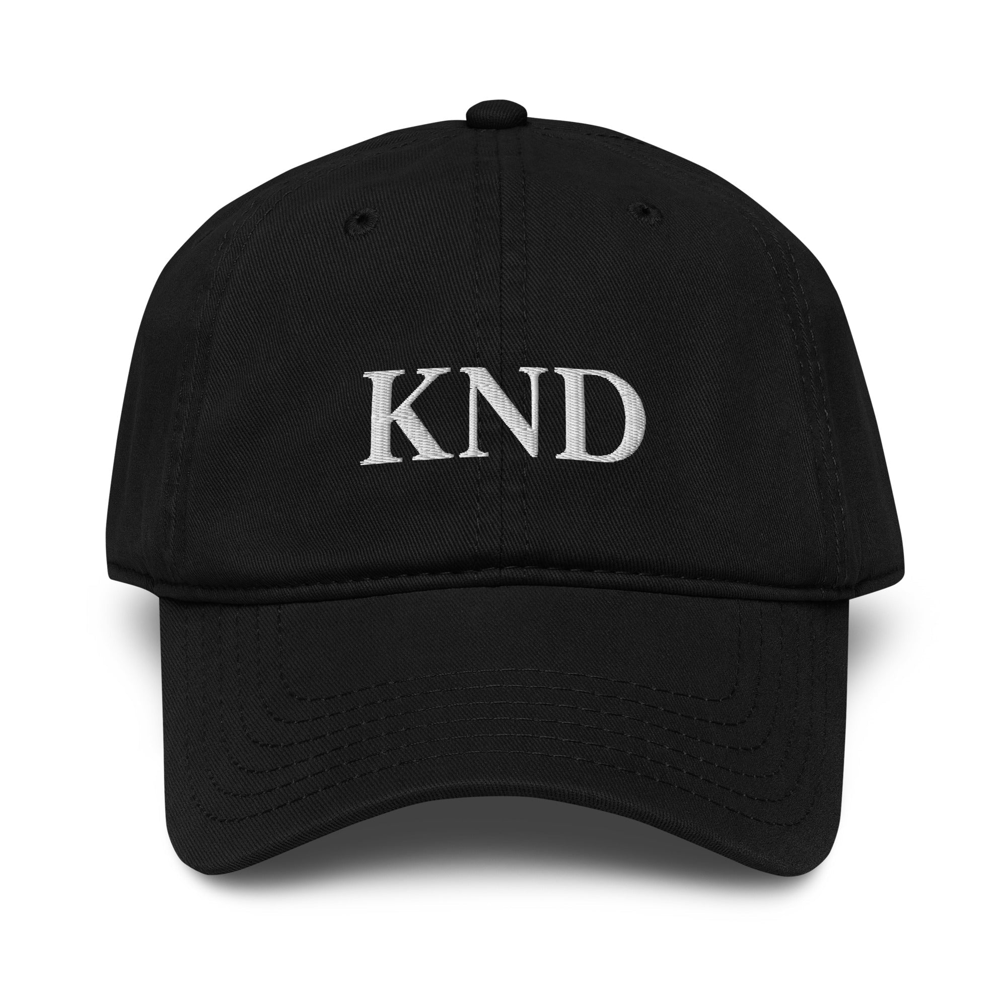 KND Signature Hat | Black Embroidered Cap - KND Brand
