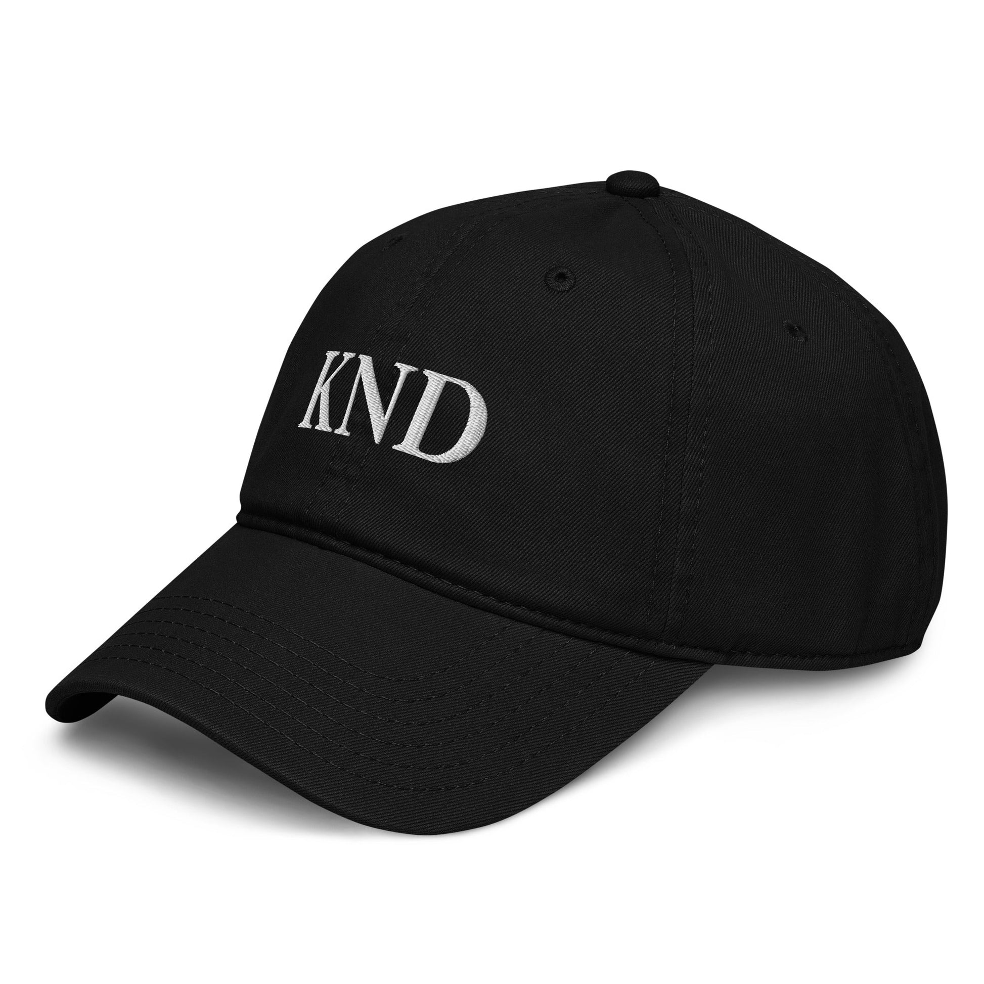 KND Signature Hat | Black Embroidered Cap - KND Brand
