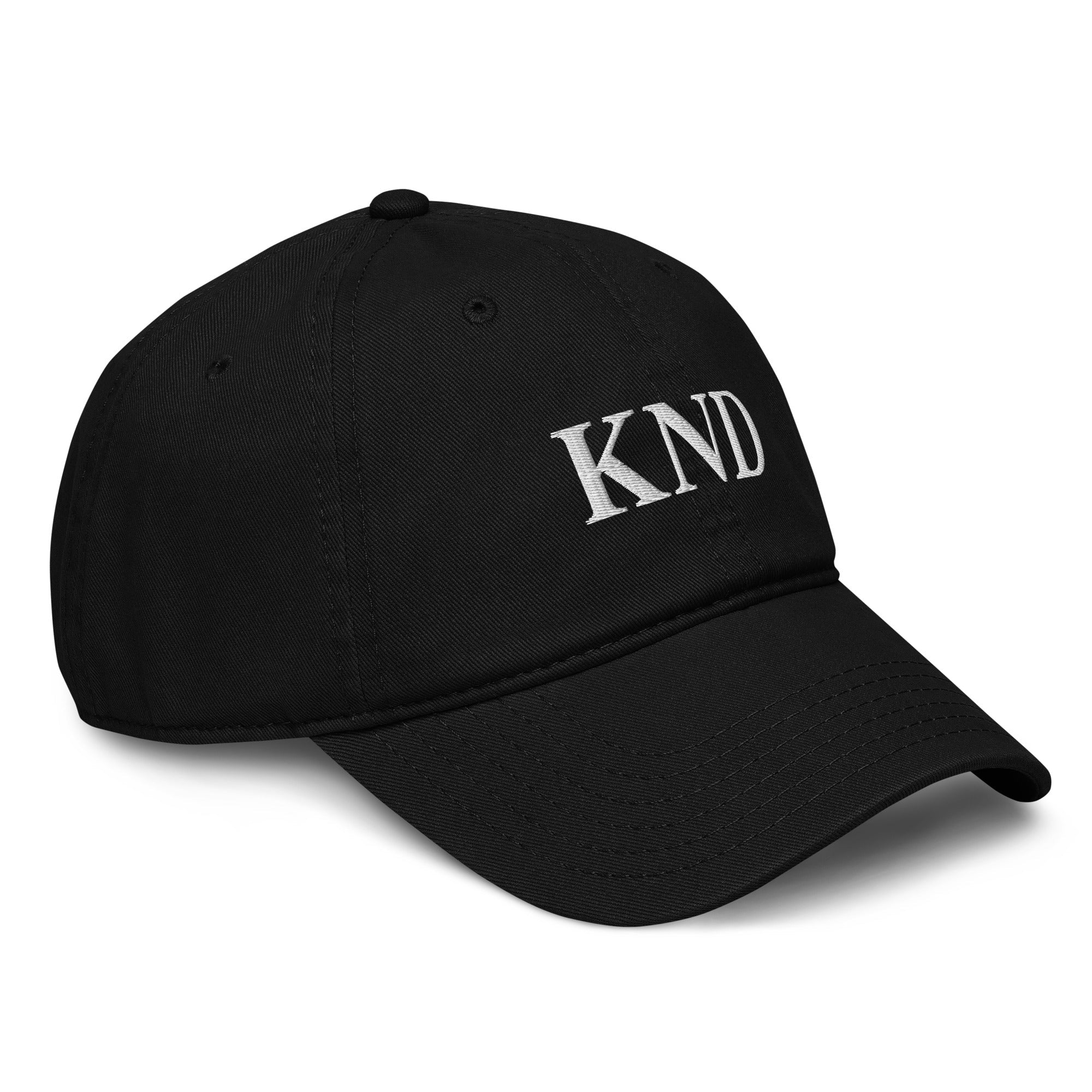 KND Signature Hat | Black Embroidered Cap - KND Brand