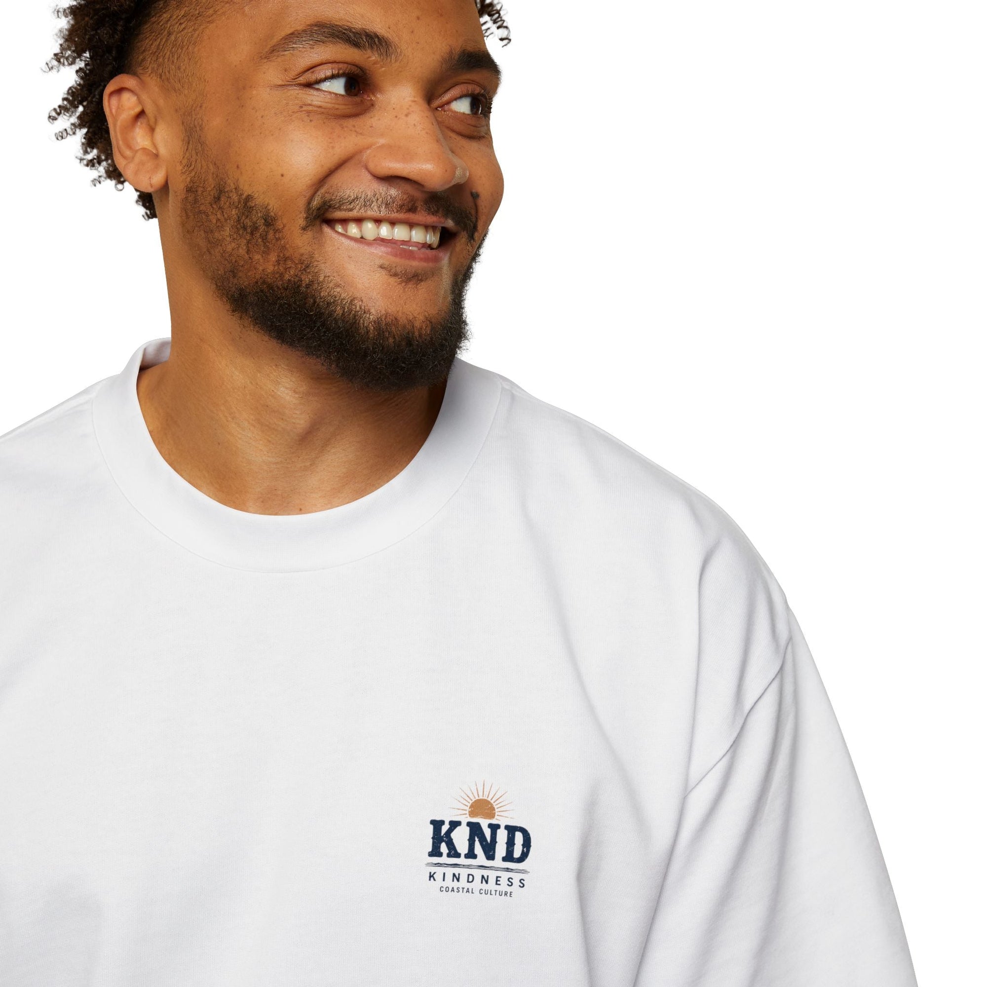 KND Sunset Surf Oversized Tee — Drop-Shoulder Back Print T-Shirt - KND Brand