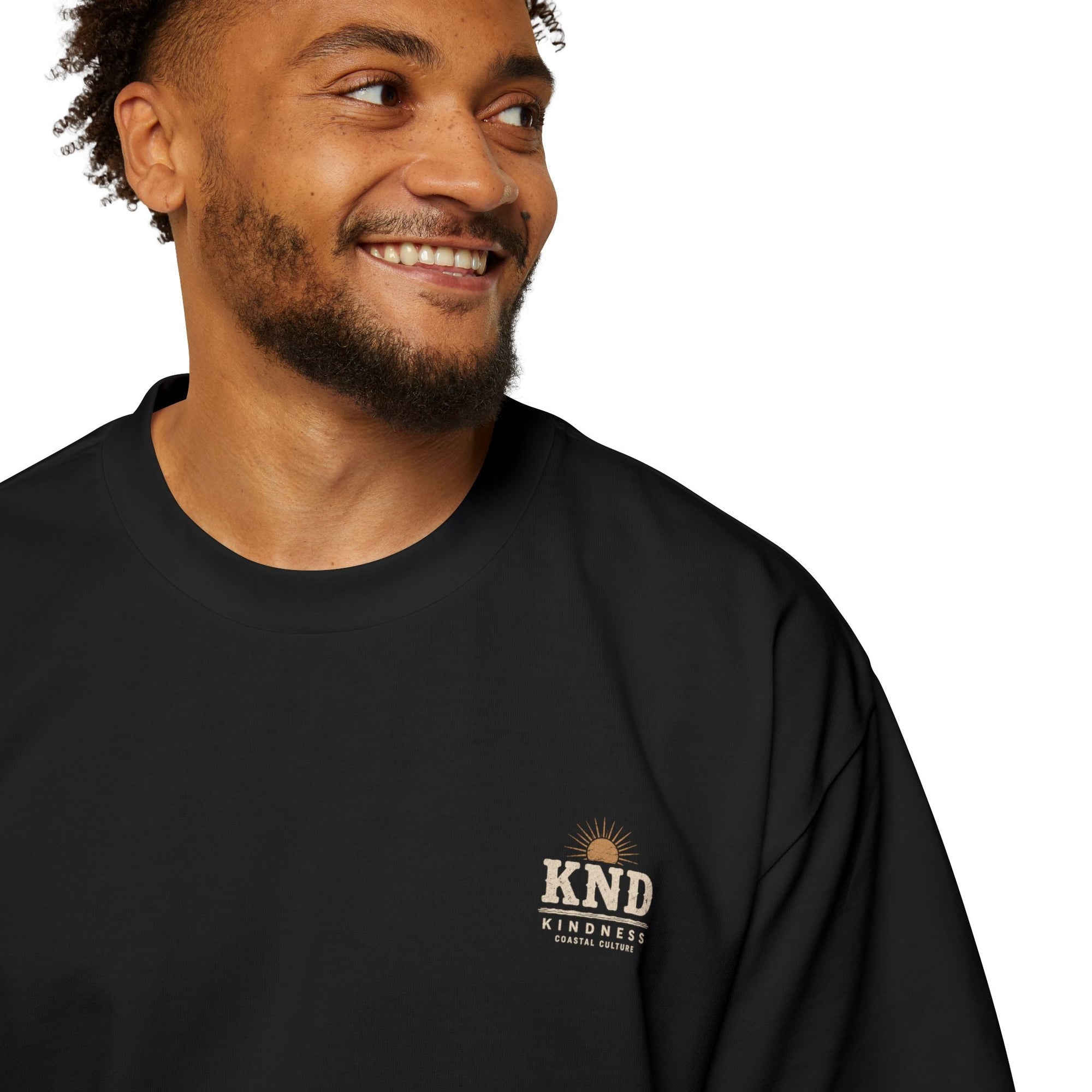 KND Sunset Surf Oversized Tee — oversized fit side view