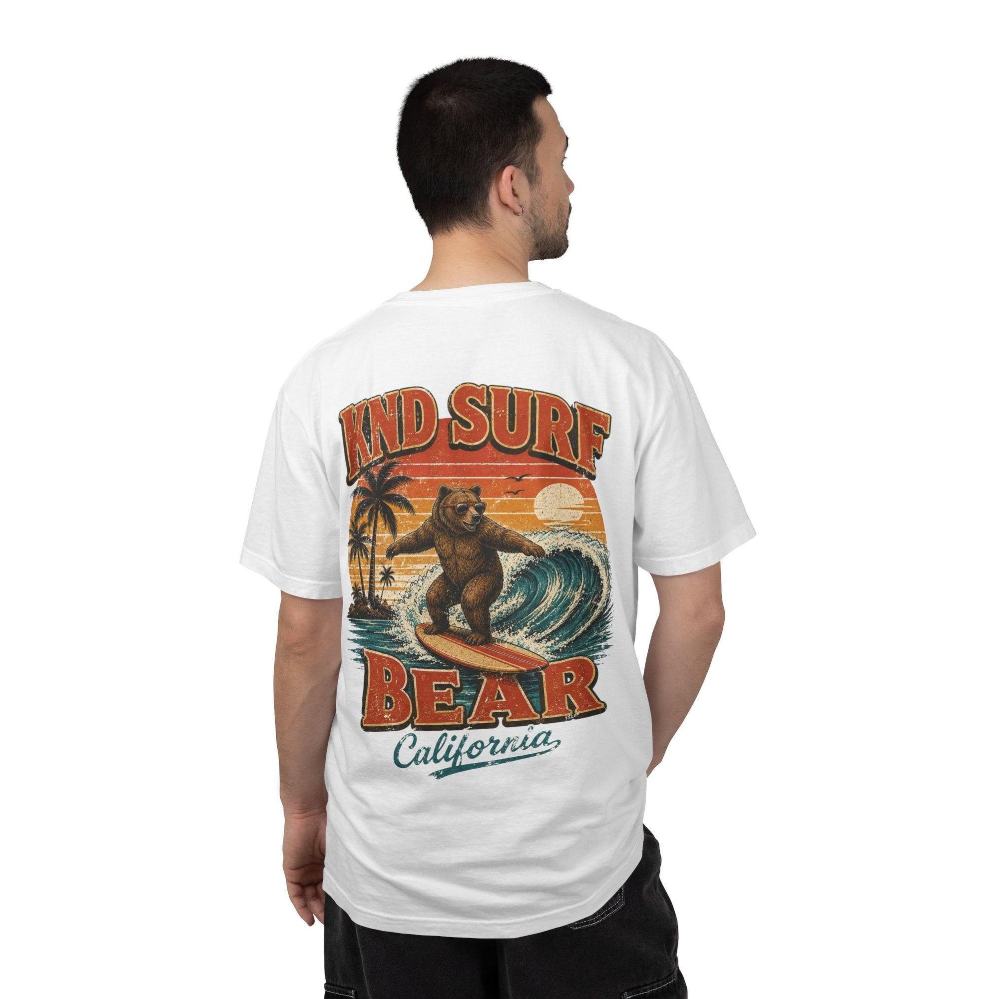 KND Surf Bear Graphic Tee — Seafoam colorway