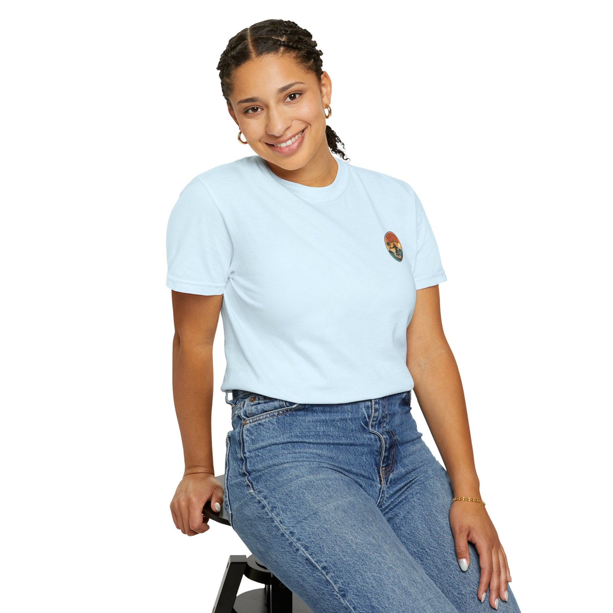 KND Surf Bear Graphic Tee — Blue Jean colorway