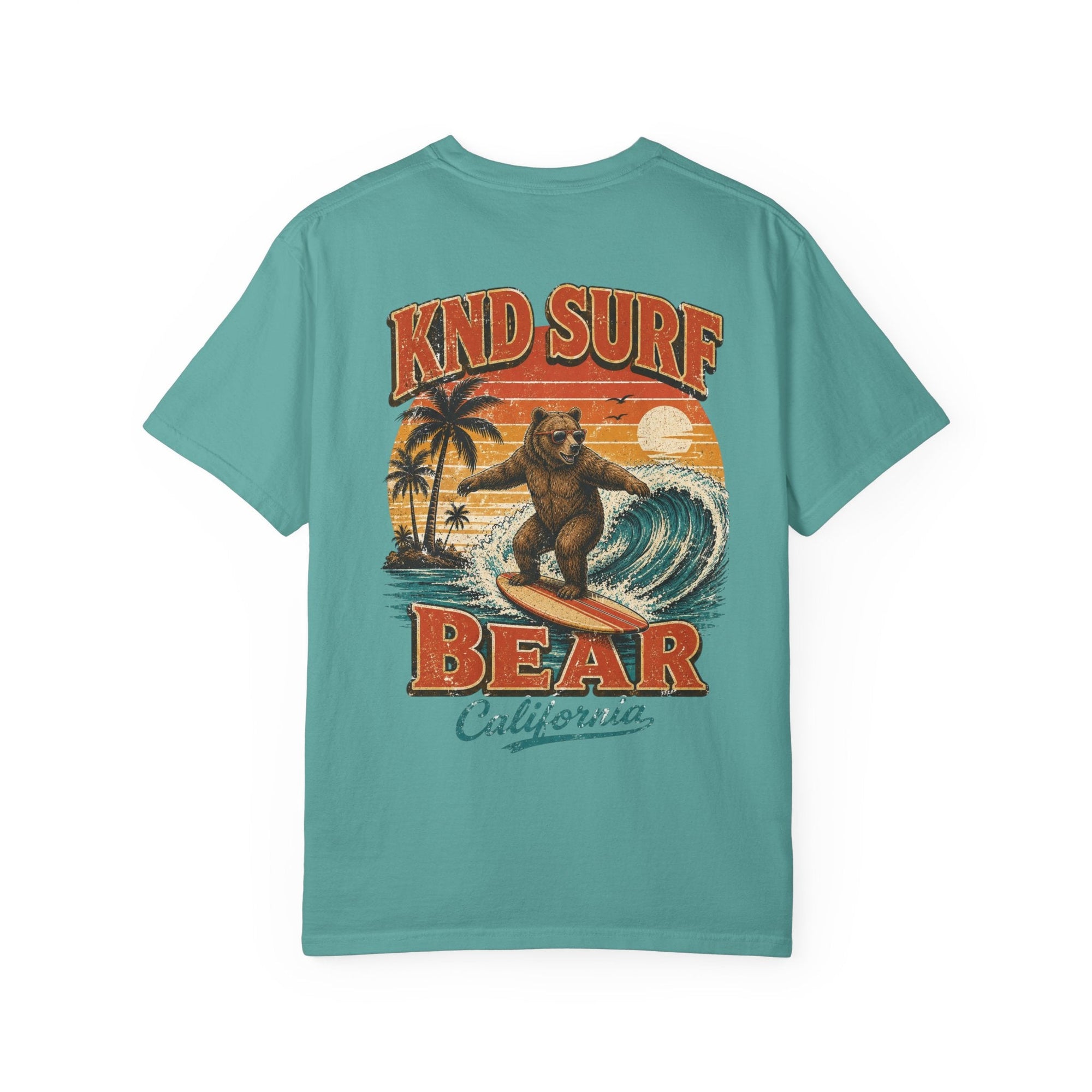 KND Surf Bear Graphic Tee — Garment-Dyed California T-Shirt - KND Brand