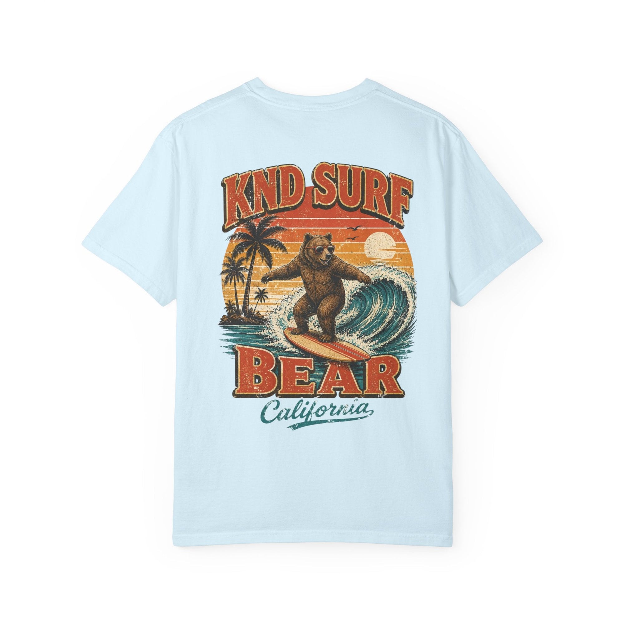 KND Surf Bear Graphic Tee — Garment-Dyed California T-Shirt - KND Brand