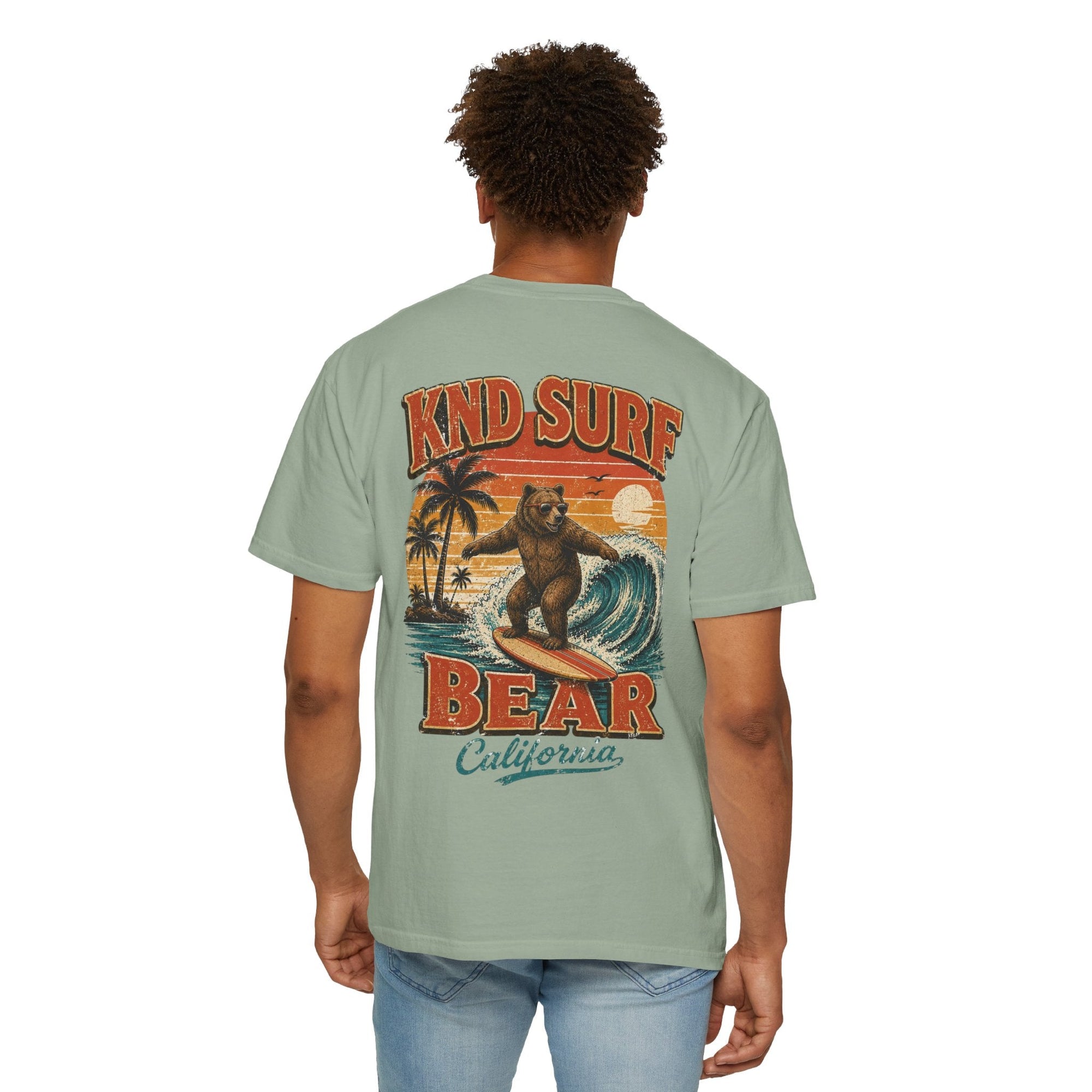 KND Surf Bear Graphic Tee — West Coast surf bear graphic T-shirt by KND Brand