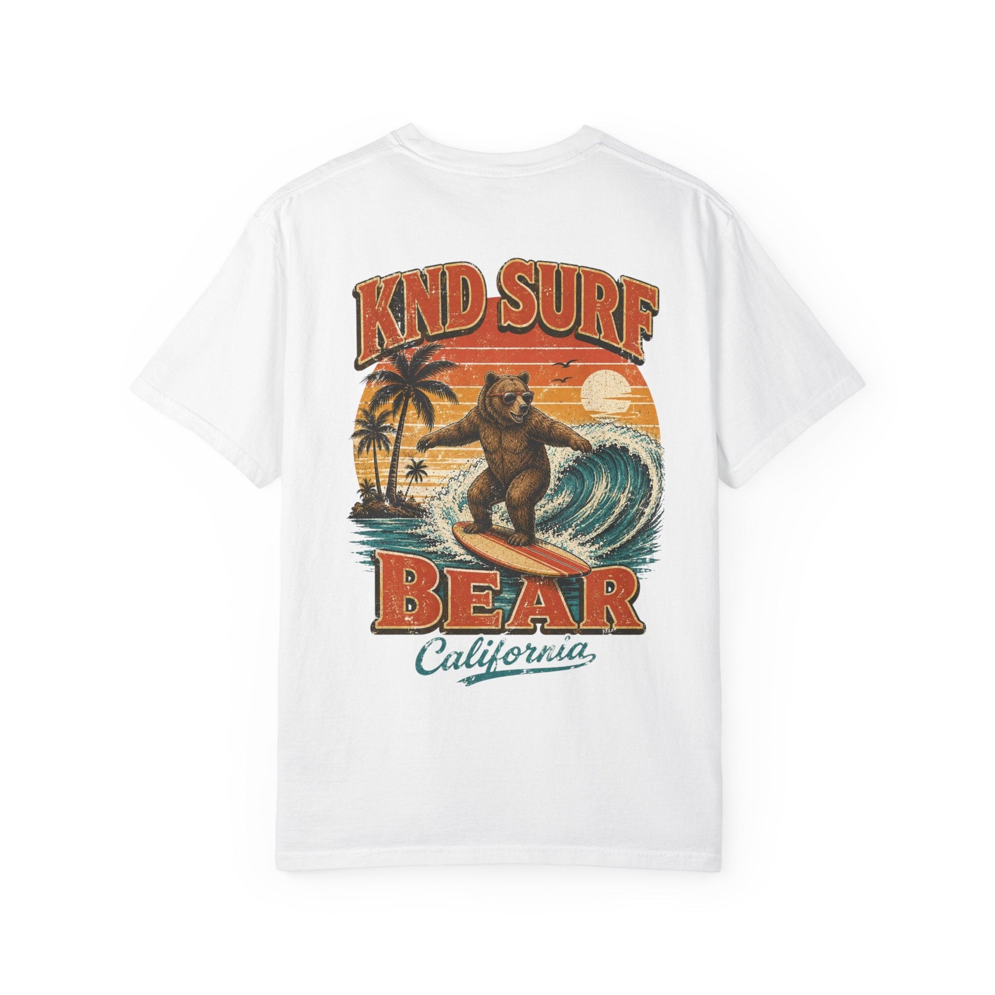 KND Surf Bear Graphic Tee — Garment-Dyed California T-Shirt - KND Brand
