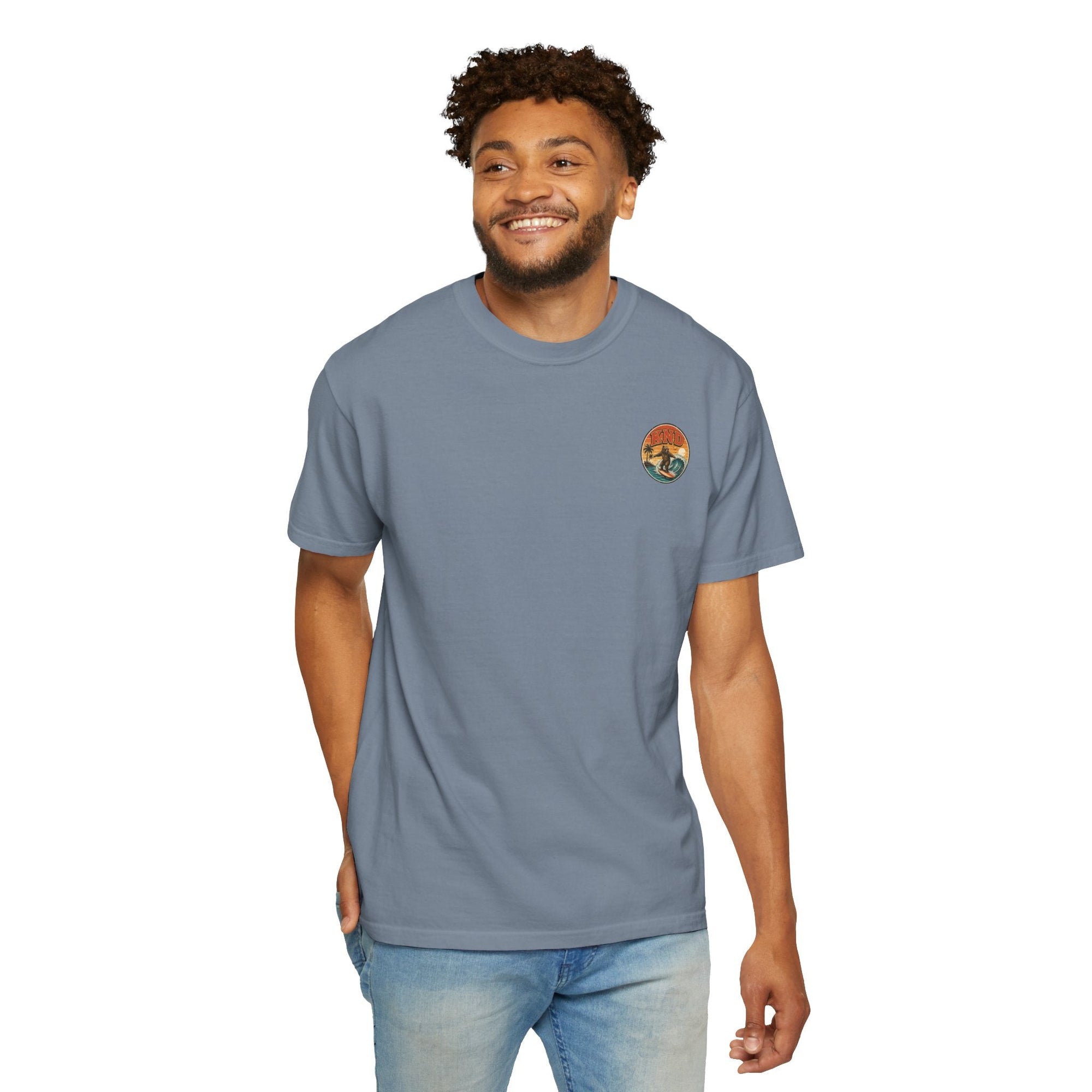 KND Surf Bear Graphic Tee — soft washed heavyweight tee for everyday coastal wear