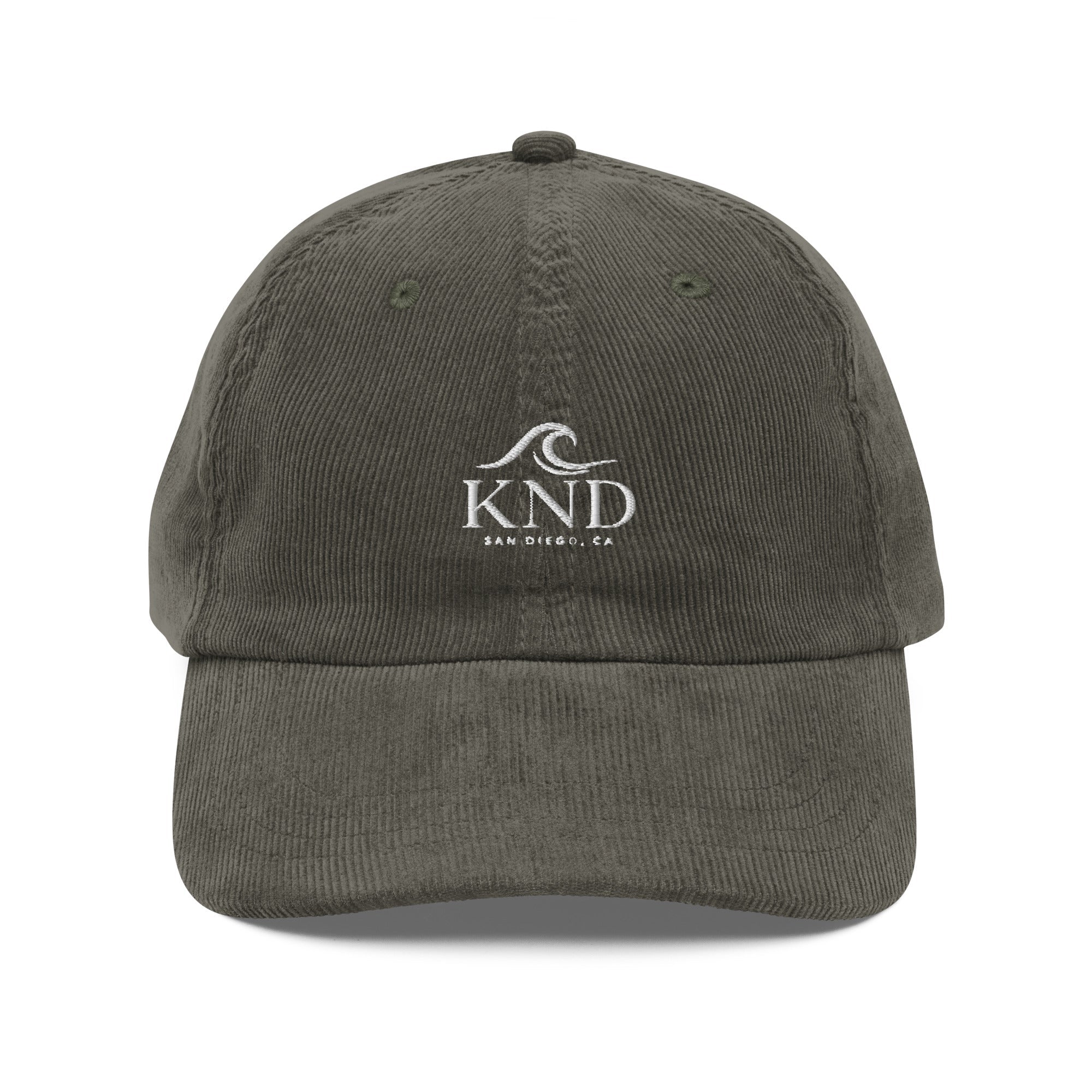 KND Vintage Corduroy Cap | Low-Profile Embroidered Hat - KND Brand