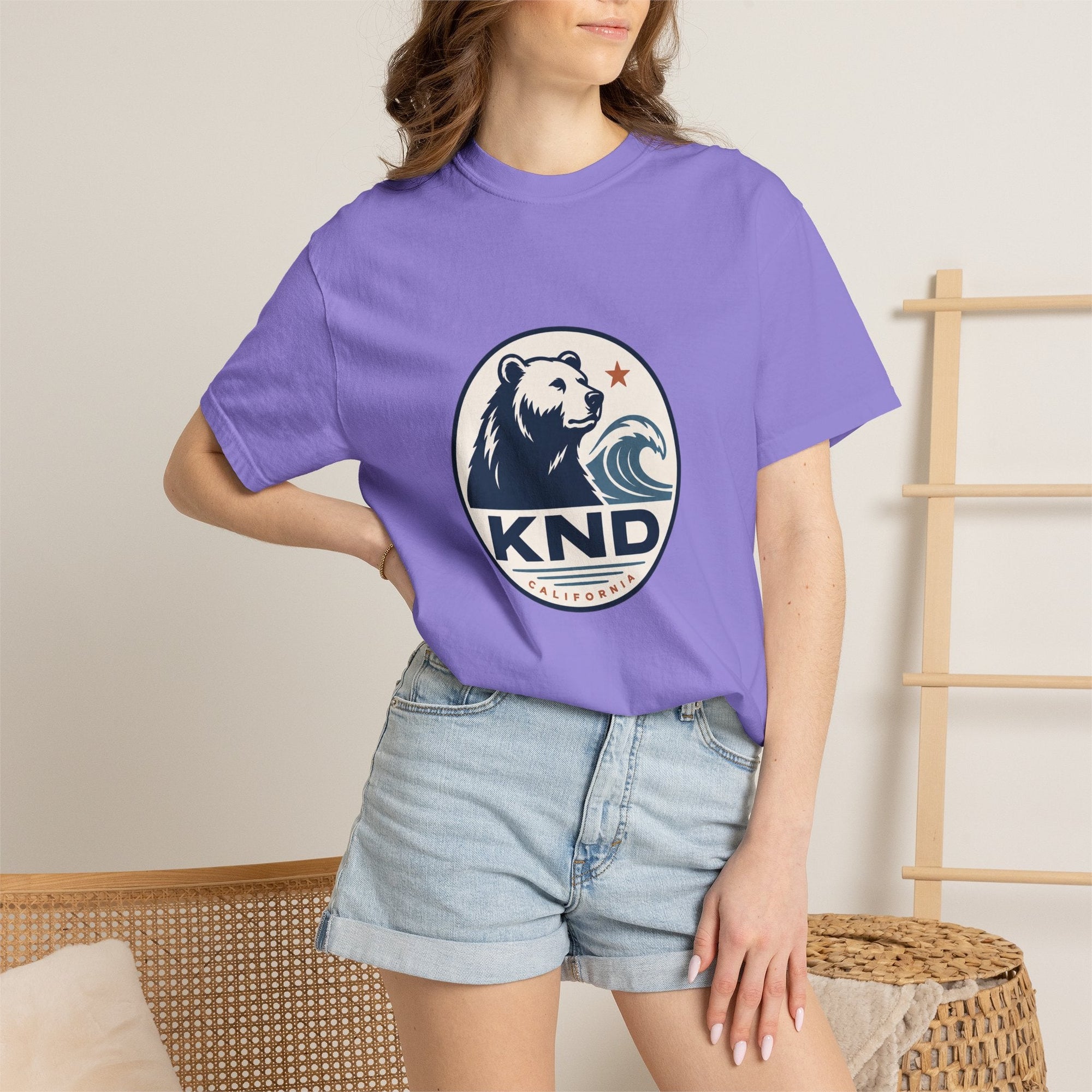 KND West Coast Energy Tee garment-dyed unisex graphic T-shirt - KND Brand