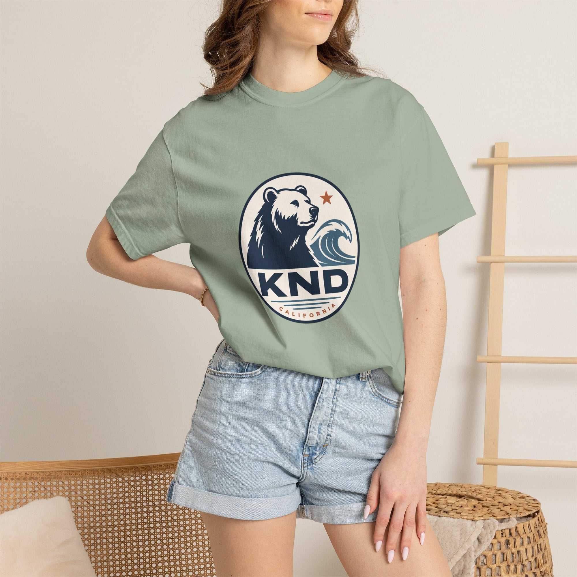 KND West Coast Energy Tee garment-dyed unisex graphic T-shirt - KND Brand